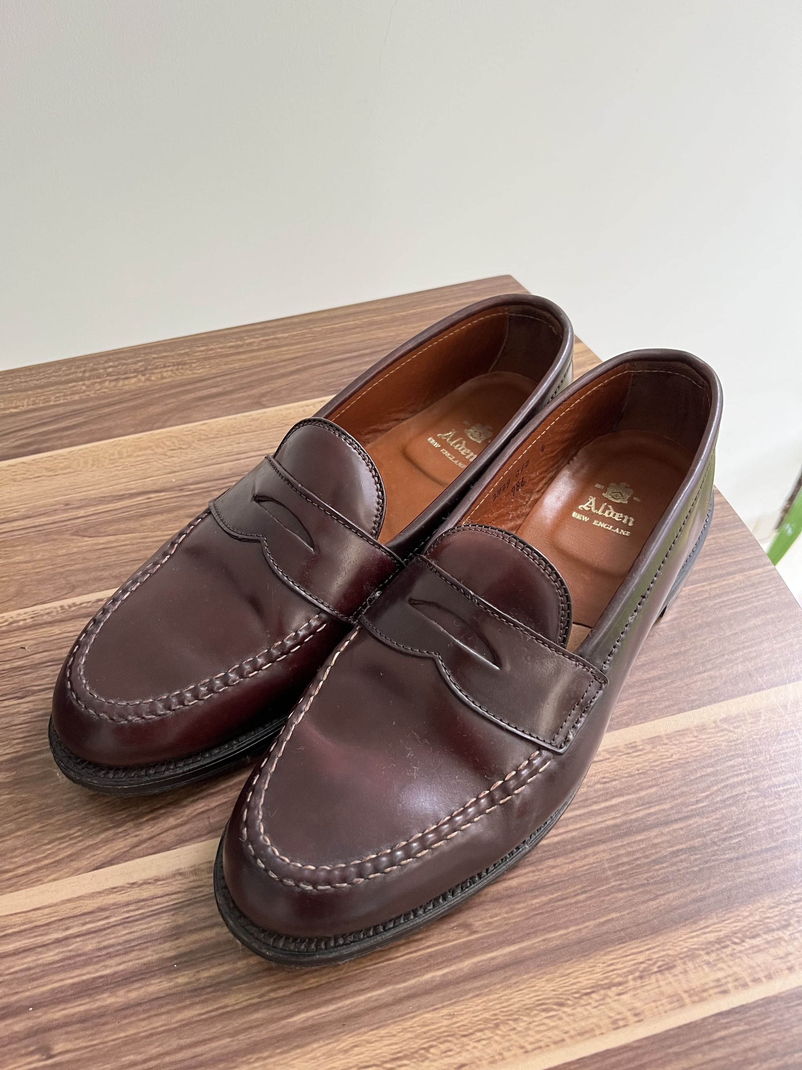 Alden Alden Penny Loafer Color8 Cordovan Handsewn | Grailed