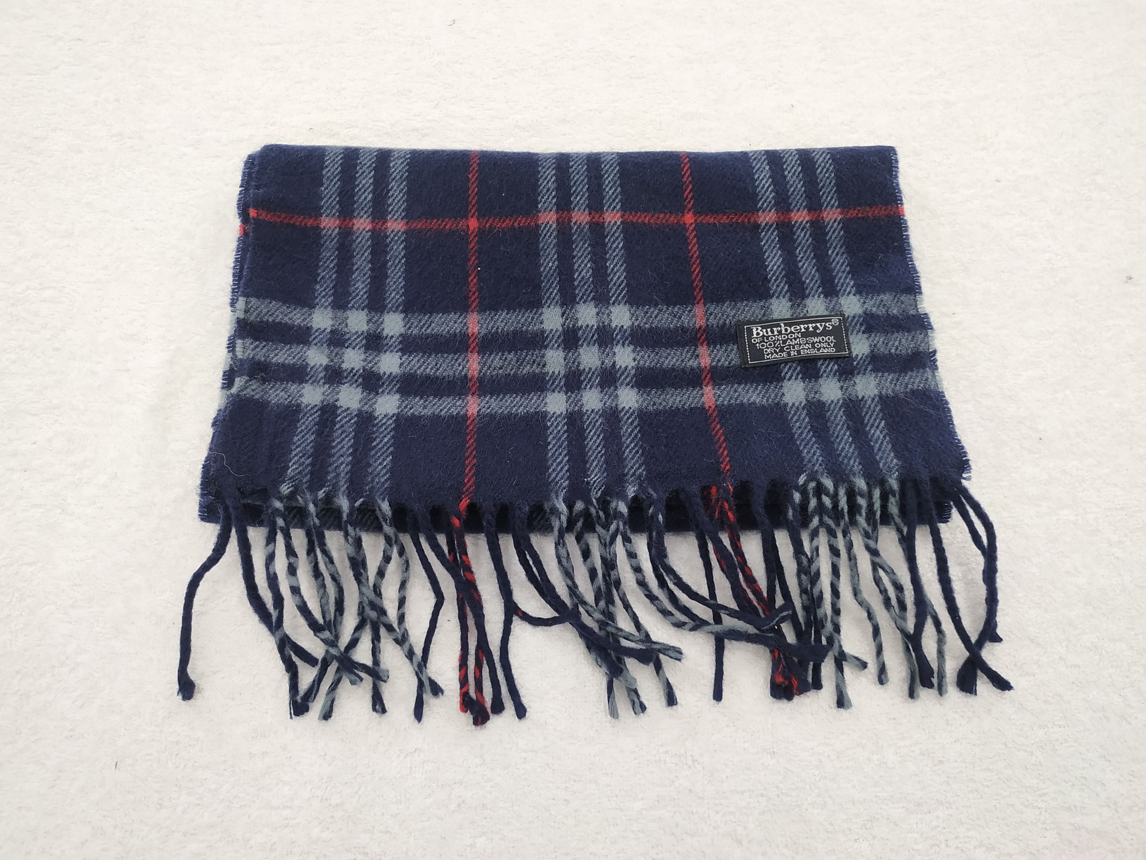 Burberry Vintage Burberry Wool Scarf/Muffler/Neckwear MF016 Size ONE SIZE - 3 Thumbnail