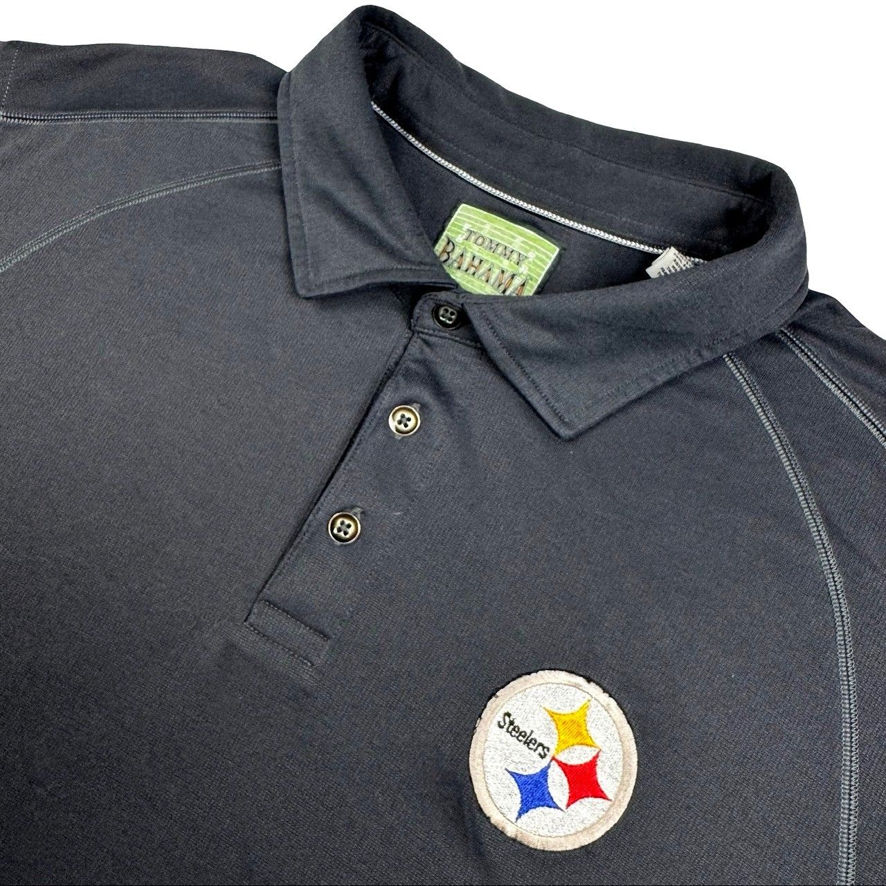 Tommy Bahama Pittsburg Steelers x Tommy Bahama Men's S/S Polo Shirt Gray Size US XXL / EU 58 / 5 - 1 Thumbnail