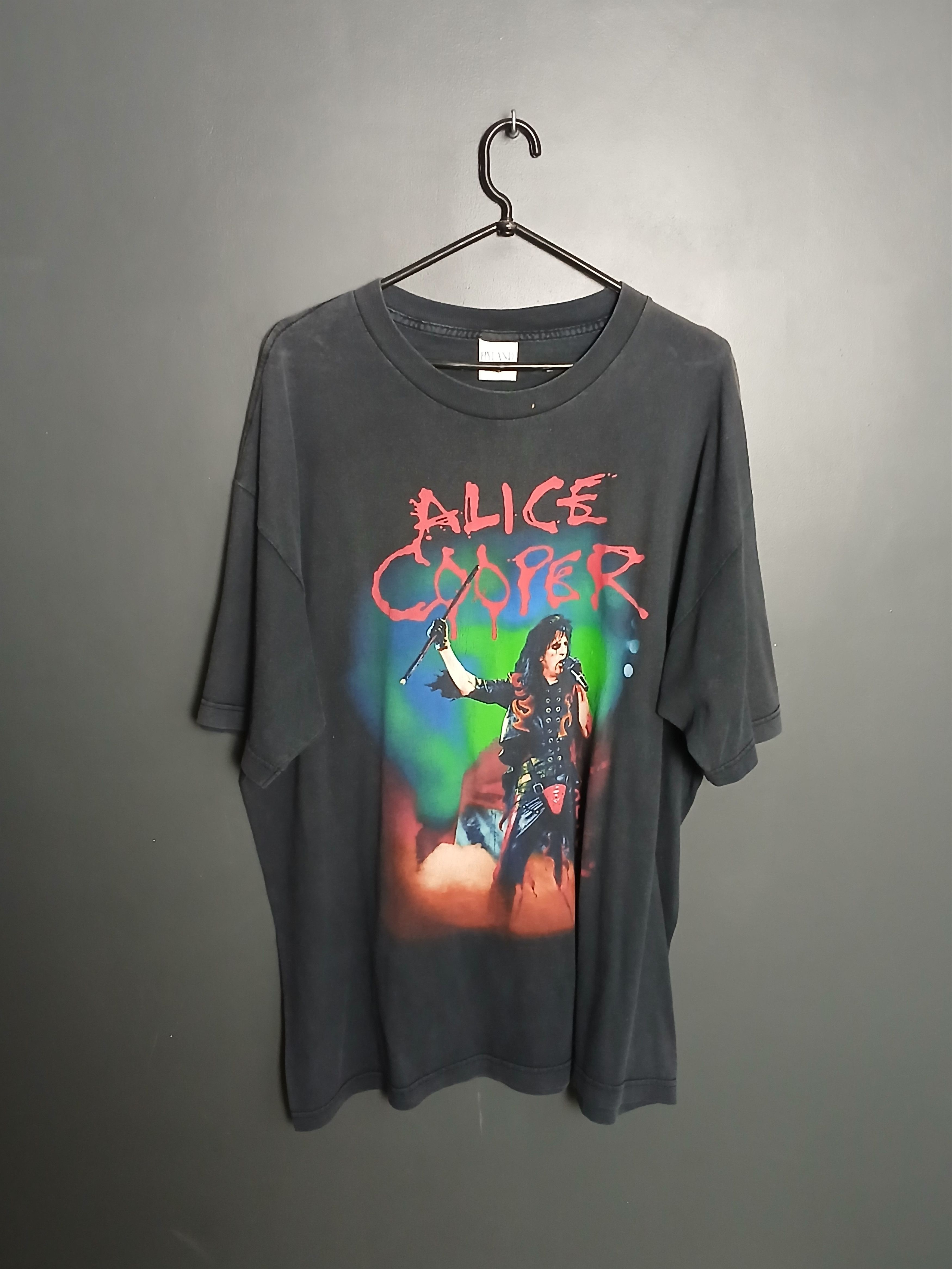 Band Tees × Vintage Vintage Alice Cooper T-Shirt Size US XL / EU 56 / 4 - 1 Thumbnail