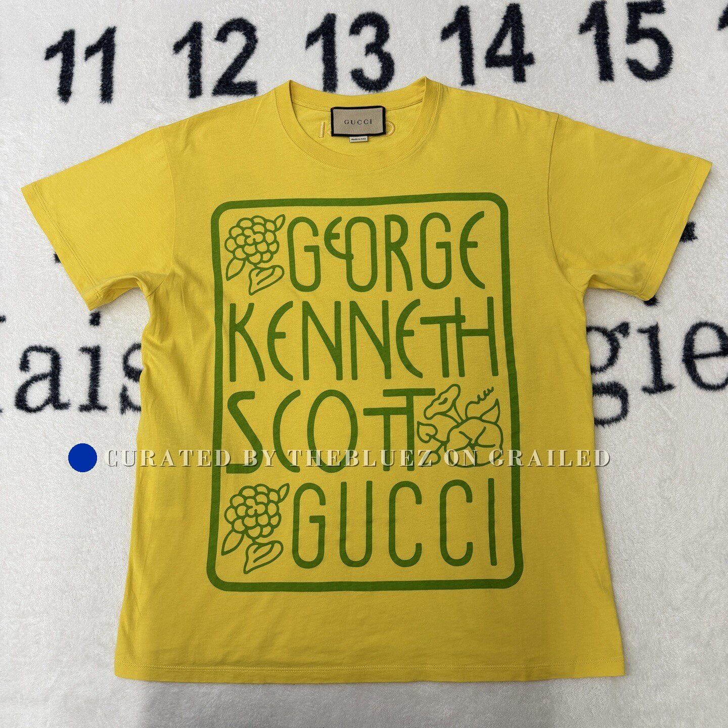 Gucci Gucci Yellow Printed Short Sleeve Size US M / EU 48-50 / 2 - 1 Thumbnail