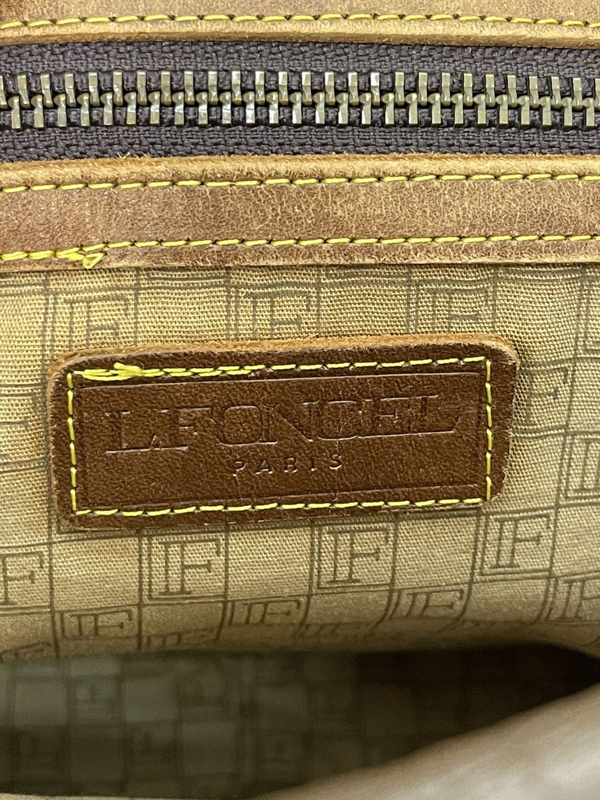 Japanese Brand Leather Hunting Bag Vtg Lfoncel Paris Patina Size ONE SIZE - 17 Thumbnail