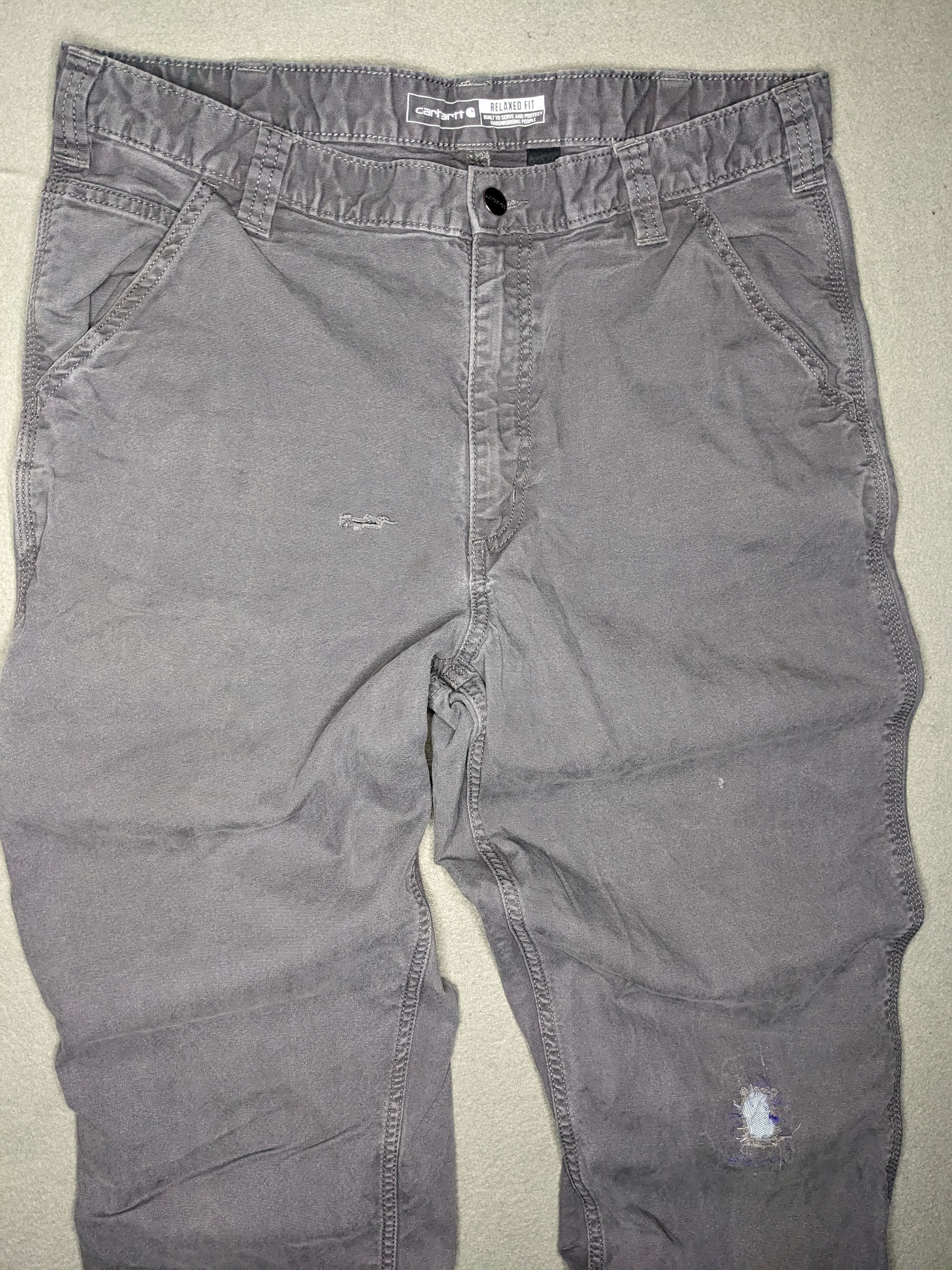 Carhartt Carhartt Canvas Pants 36x35 Relaxed Rugged Distressed Pants Size US 36 / EU 52 - 3 Thumbnail
