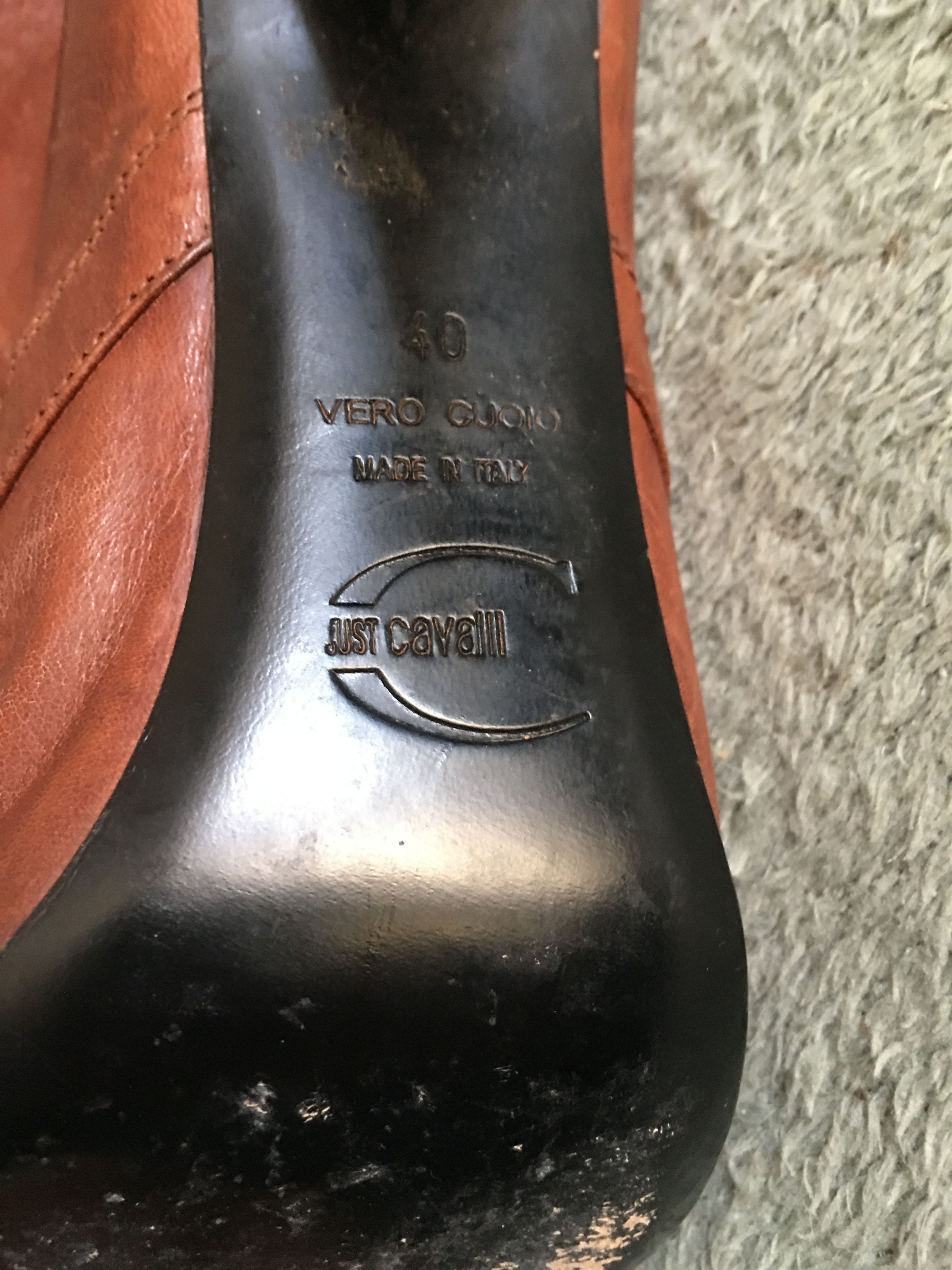 Just Cavalli Just Cavalli Leather Ankle Boots Logo Embossing EU 40 Size US 10 / IT 40 - 12 Thumbnail