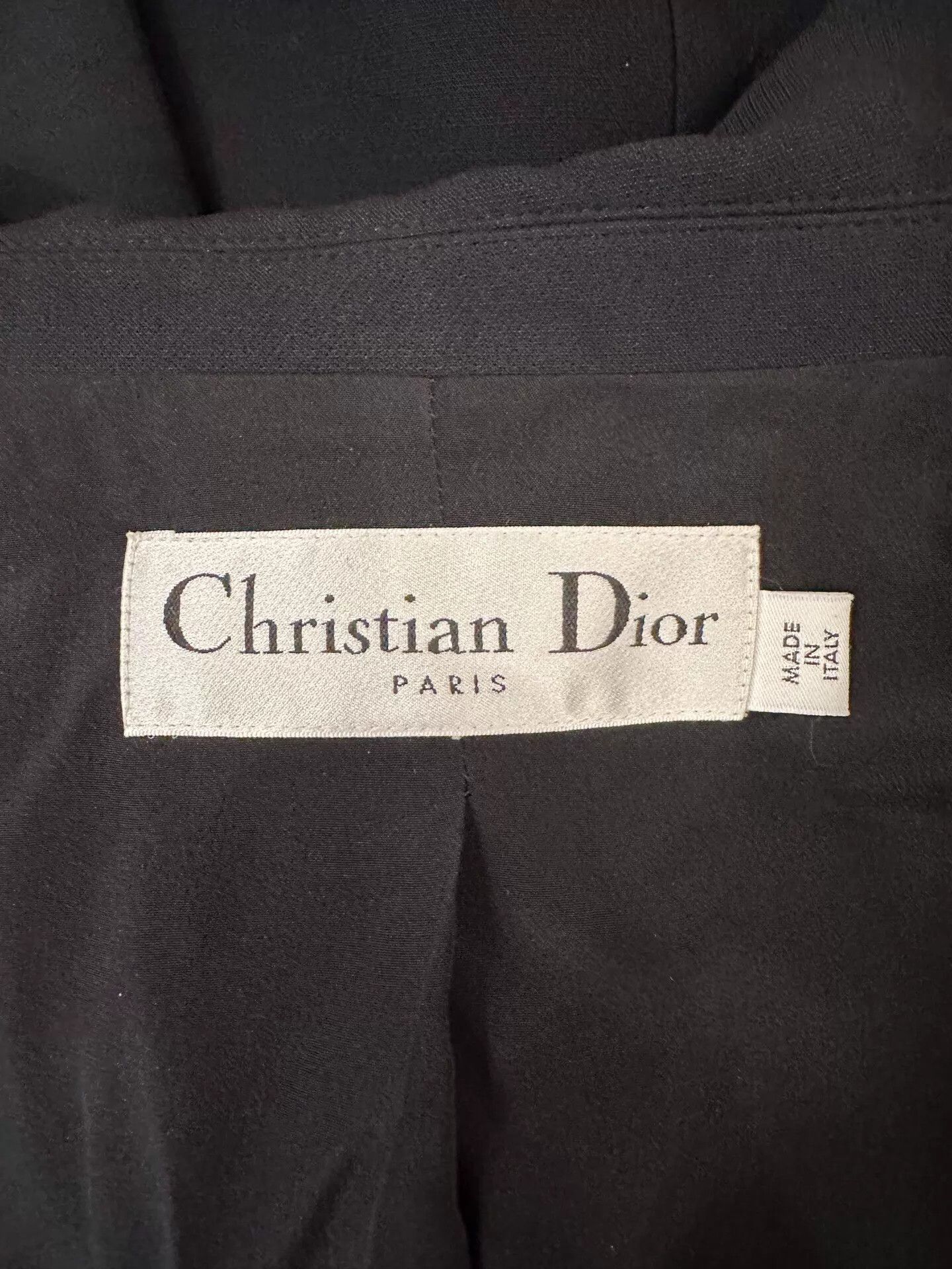 Dior Dior Women's Black Wool Double Breasted Blazer 34 Size XS / US 0-2 / IT 36-38 - 6 Thumbnail