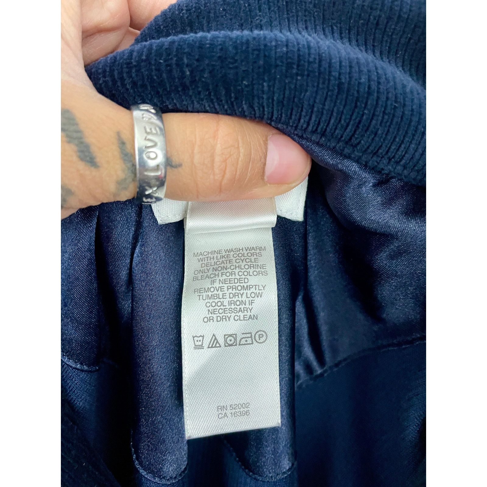 Liz Claiborne Liz Claiborne Navy Blue Tracksuit Corduroy Velour LARGE Size L / US 10 / IT 46 - 14 Thumbnail