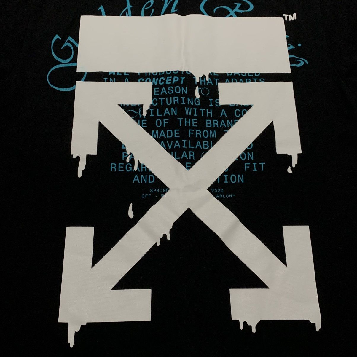 Off-White Off White Small Dripping Arrows Black Tee Virgil Abloh Size US S / EU 44-46 / 1 - 3 Thumbnail