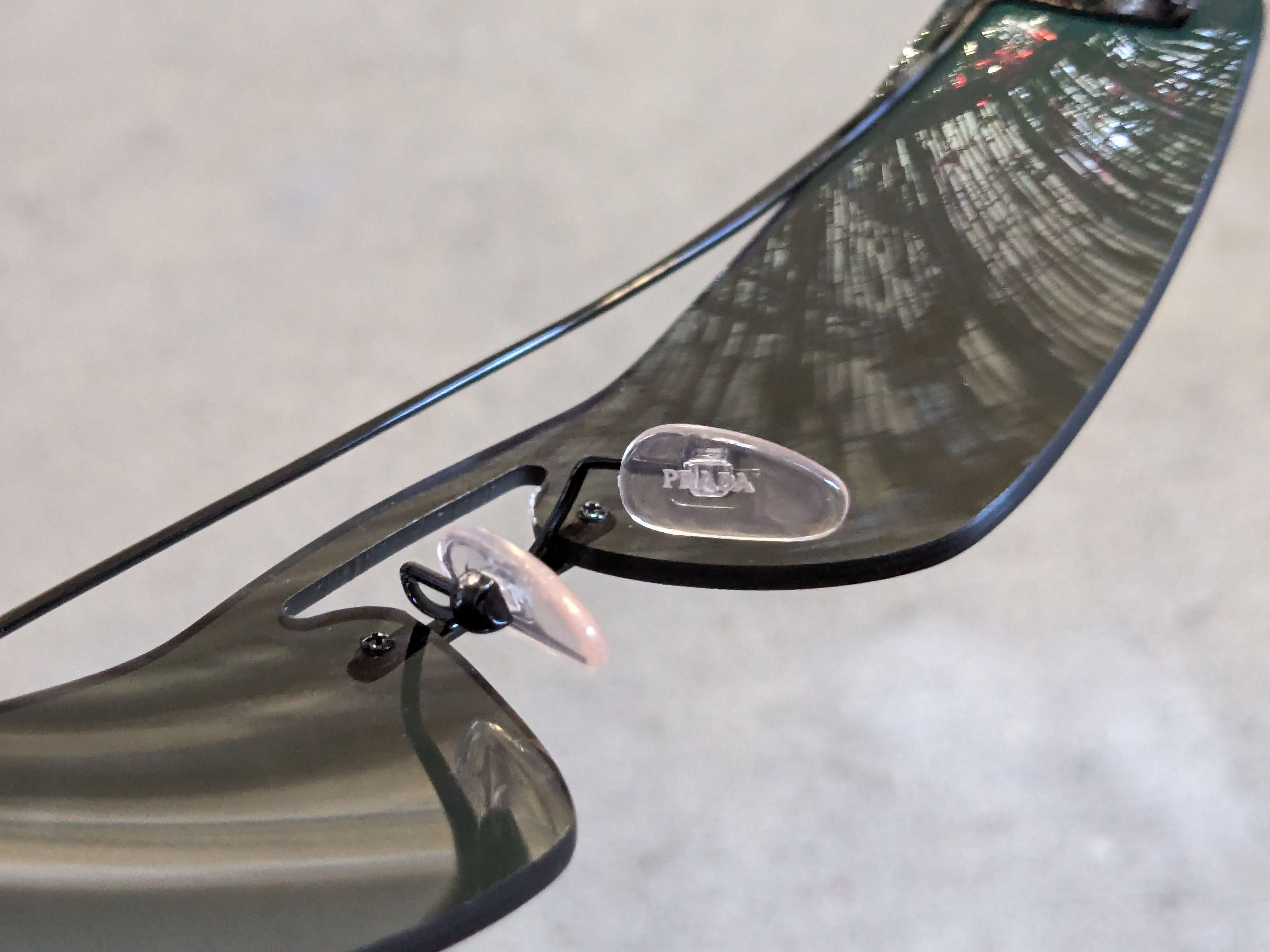 Prada Prada Sunglasses SPR61V Mirrored Black Size ONE SIZE - 10 Thumbnail