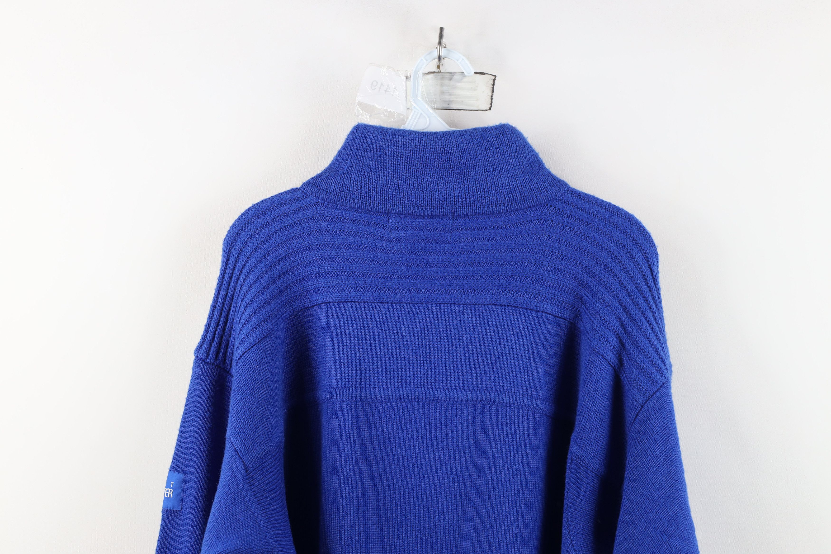 Vintage Vintage 90s Streetwear Knit Heavyweight Half Zip Sweater Size US L / EU 52-54 / 3 - 13 Thumbnail