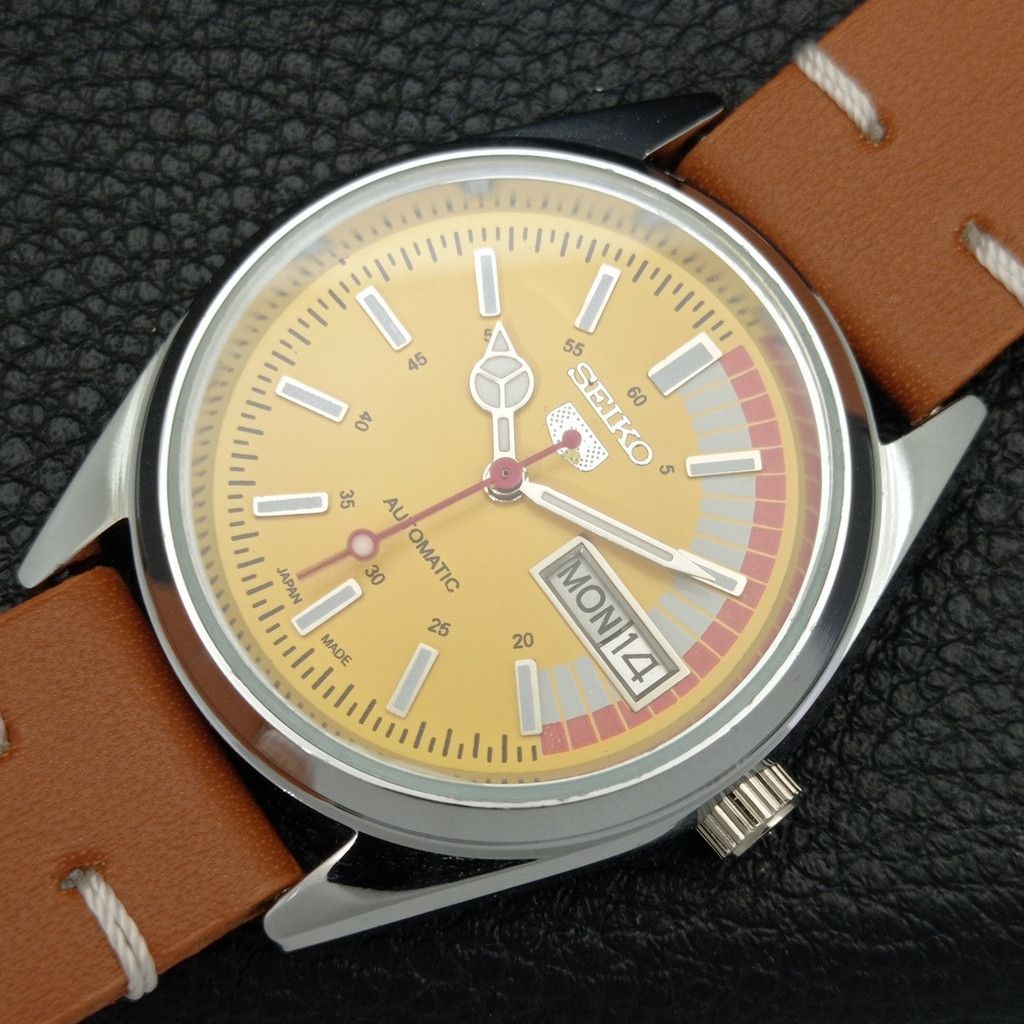 Seiko REFURBISHED VINTAGE SEIKO 5 AUTO JAPAN MENS WATCH a440732 Size 38 - 6 Thumbnail