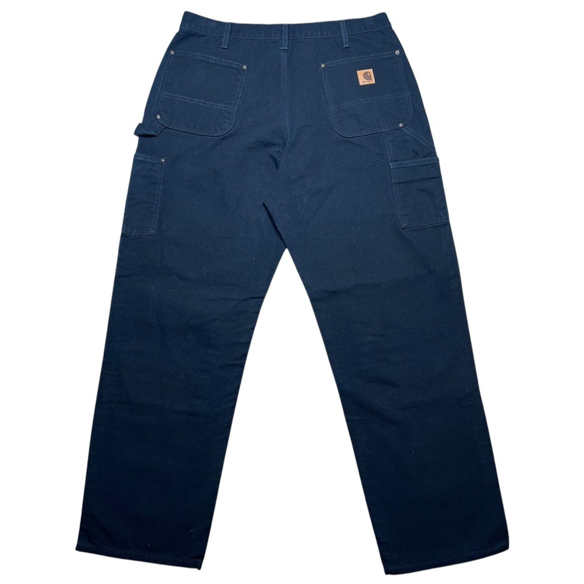 Carhartt × Vintage 2000s Carhartt Black Double Knee Carpenter Dungaree Pants Size US 34 / EU 50 - 2 Thumbnail