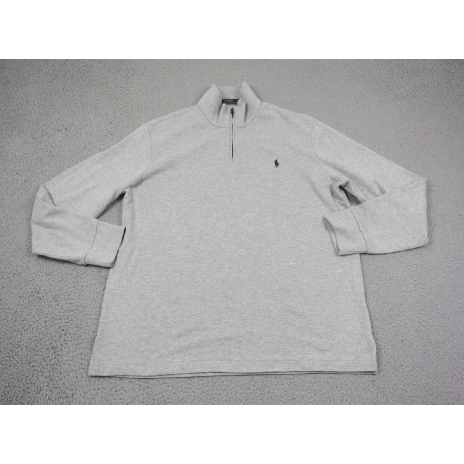 Polo Ralph Lauren Polo Ralph Lauren Sweater Mens XL Gray 1/4 Zip Mock Neck Pullover Shirt Pullover Winter Fashion 90s Womens? Size US XL / EU 56 / 4 - 2 Thumbnail