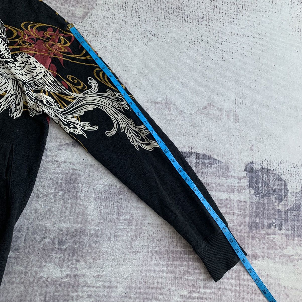 Japanese Brand Karakuri Tamashi Flaming Bird Embroidered Zip Up Hoodie Size US M / EU 48-50 / 2 - 12 Thumbnail