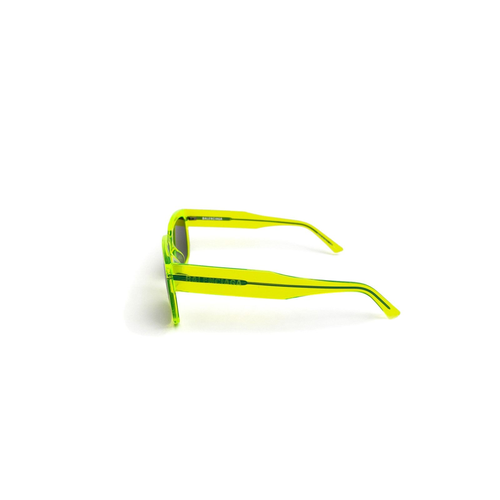 Balenciaga Neon Green Rectangle Sunnies Size ONE SIZE - 3 Thumbnail