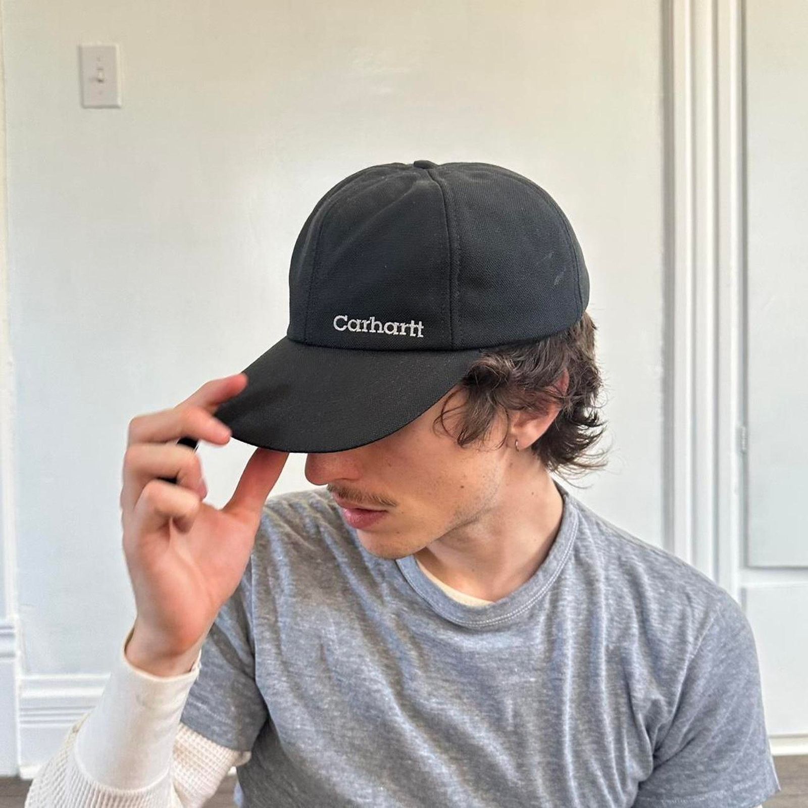 Carhartt × Vintage Vintage 90s Carhartt Ear Flap Winter Hunt Baseball Hat Cap Size ONE SIZE - 8 Thumbnail