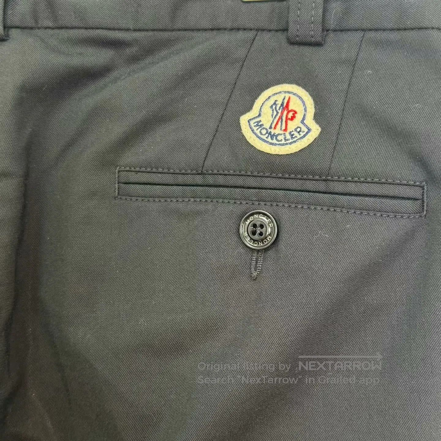 Moncler moncler black logo dress pants size 48. Size US 38 / EU 54 - 4 Thumbnail
