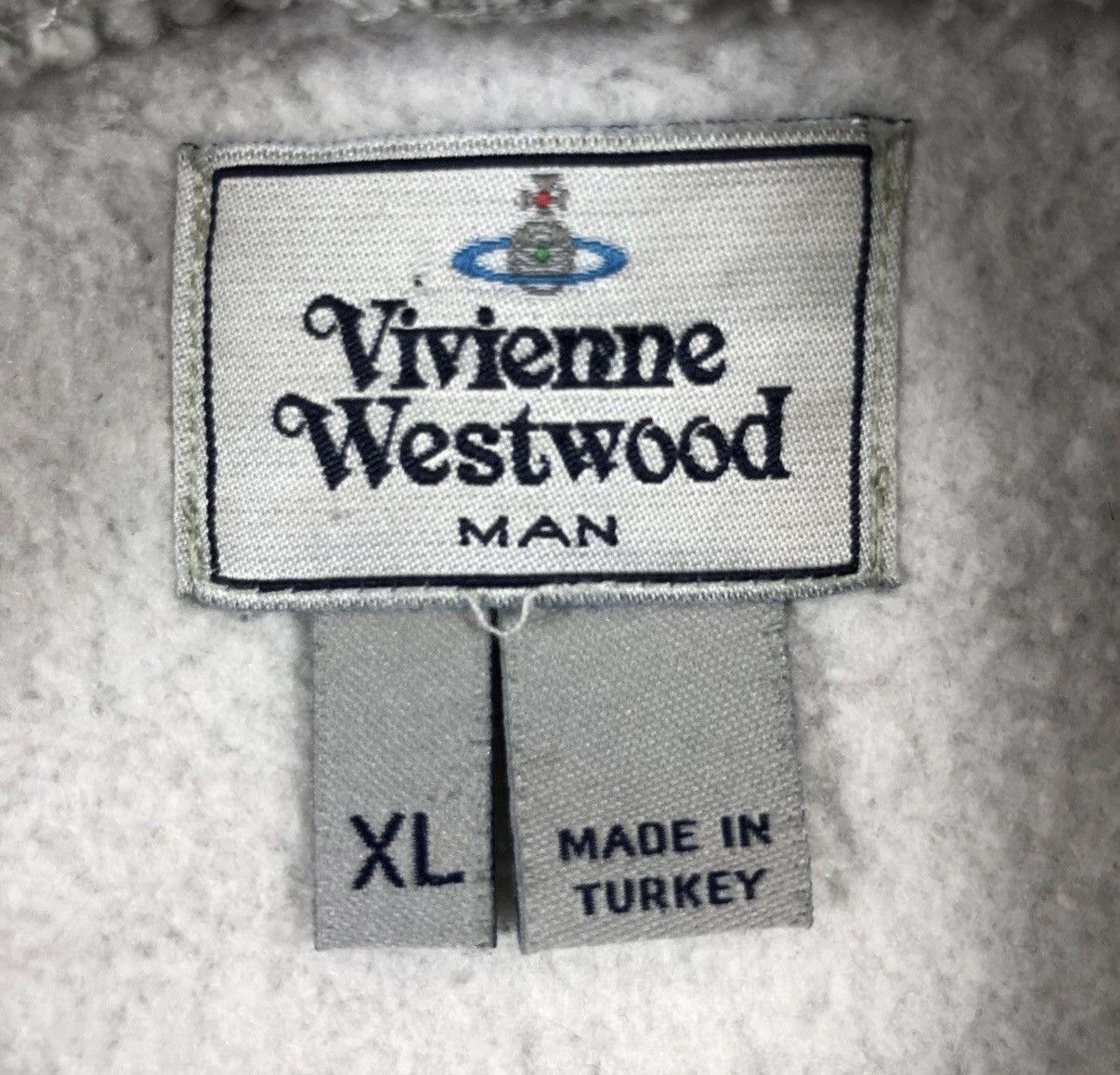 Vivienne Westwood Vivienne Westwood gray hoodie Size US XL / EU 56 / 4 - 7 Thumbnail