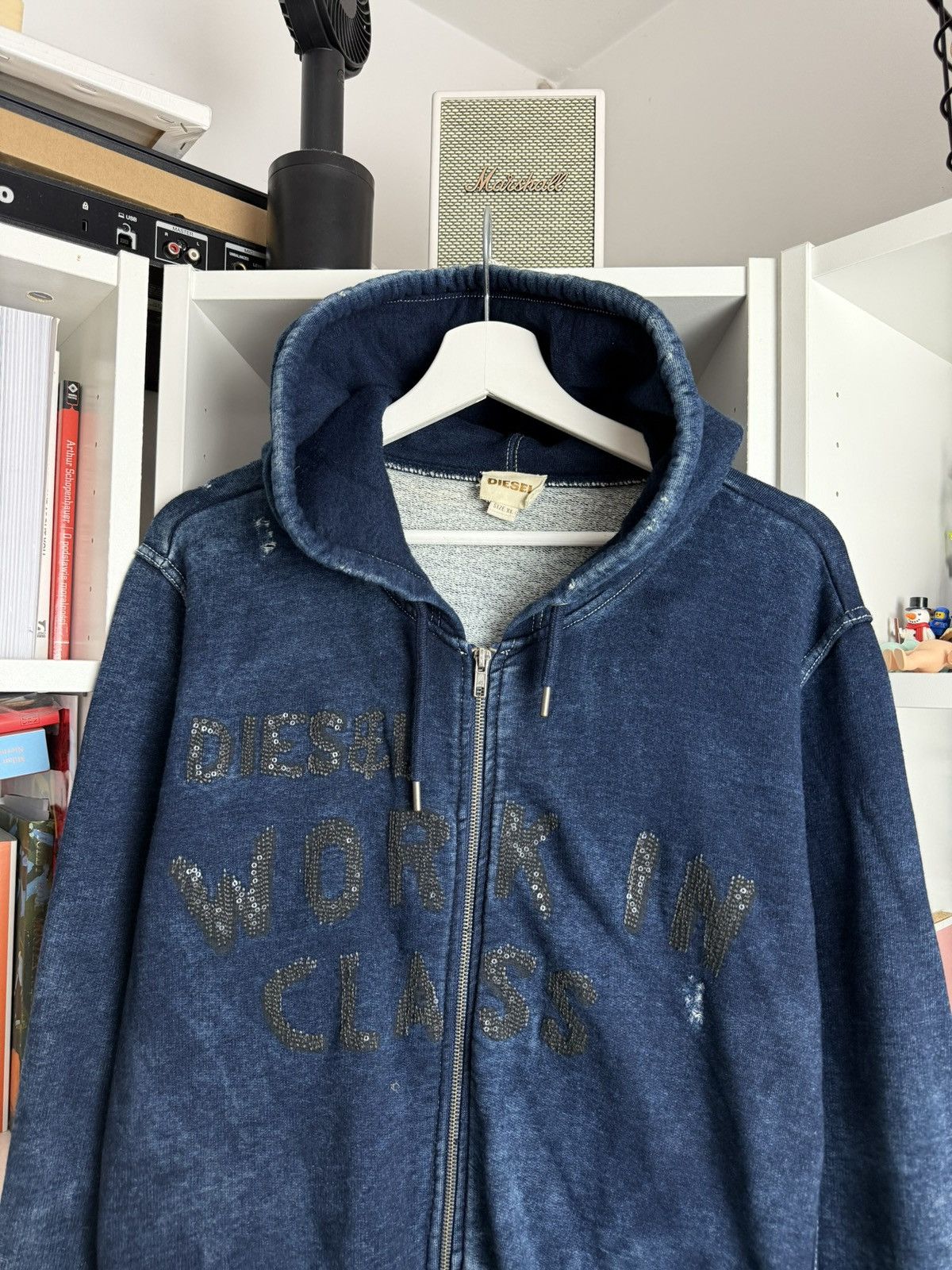 Diesel Vintage y2k Diesel denim baggy zip hoodie XL archive opium Size US XL / EU 56 / 4 - 3 Thumbnail