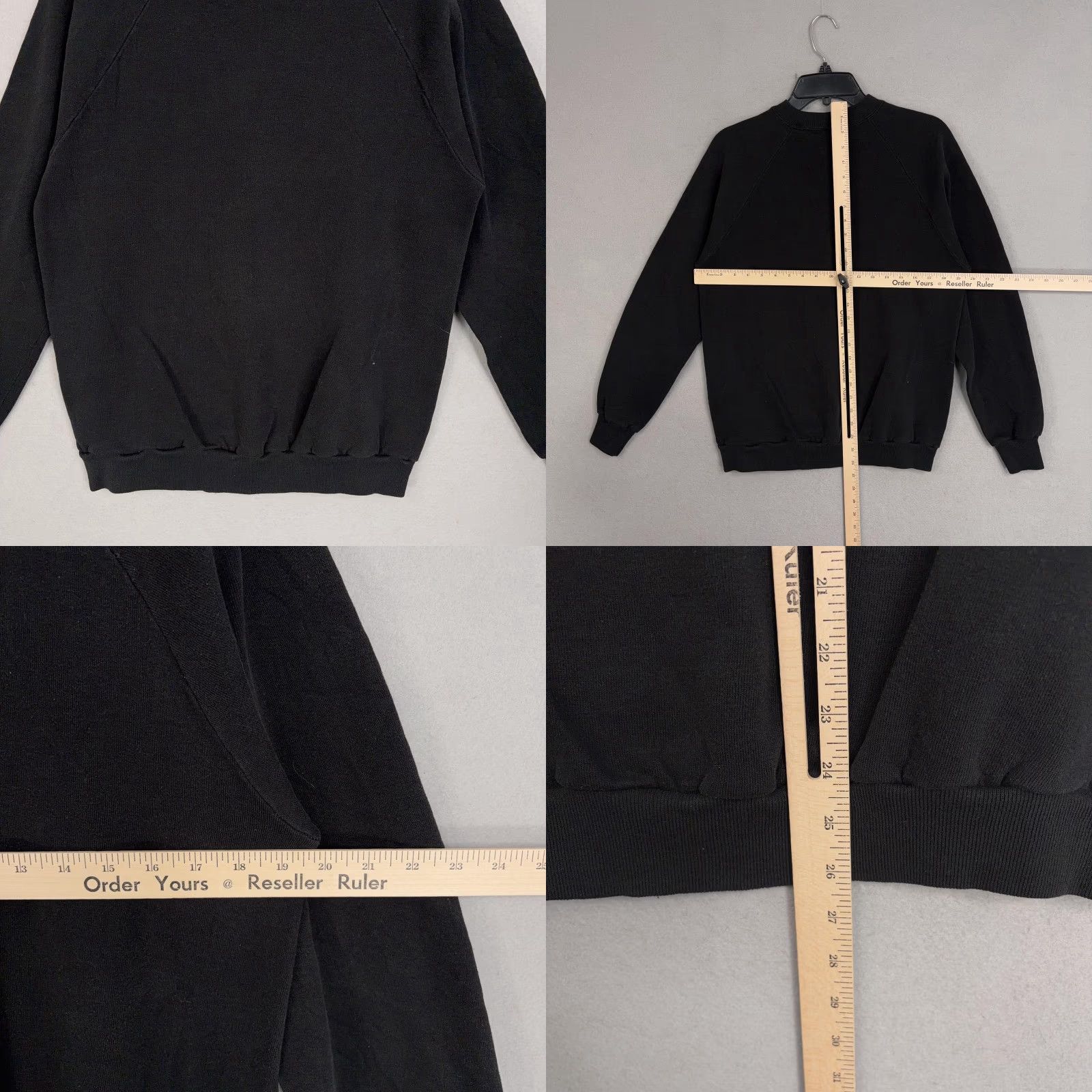Jerzees VINTAGE Jerzees Sweatshirt Mens Large Black Whitewater Kanu River Graphic 80s Crewneck Pullover Size US L / EU 52-54 / 3 - 8 Thumbnail