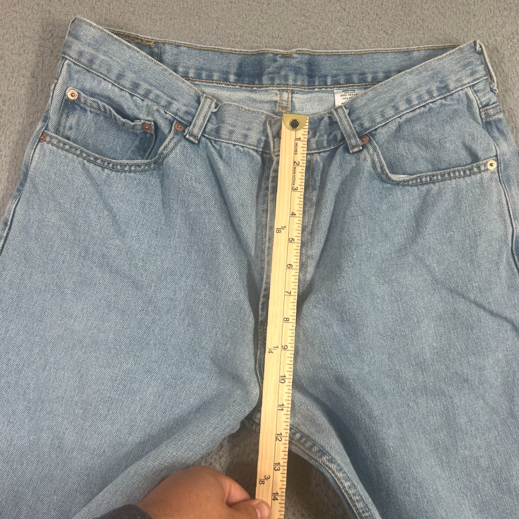 Levi's Levi's 550 Cut Off Shorts Size 36 Blue Bermuda 9" Jorts Faded Denim Baggy Y2K Size US 36 / EU 52 - 4 Thumbnail