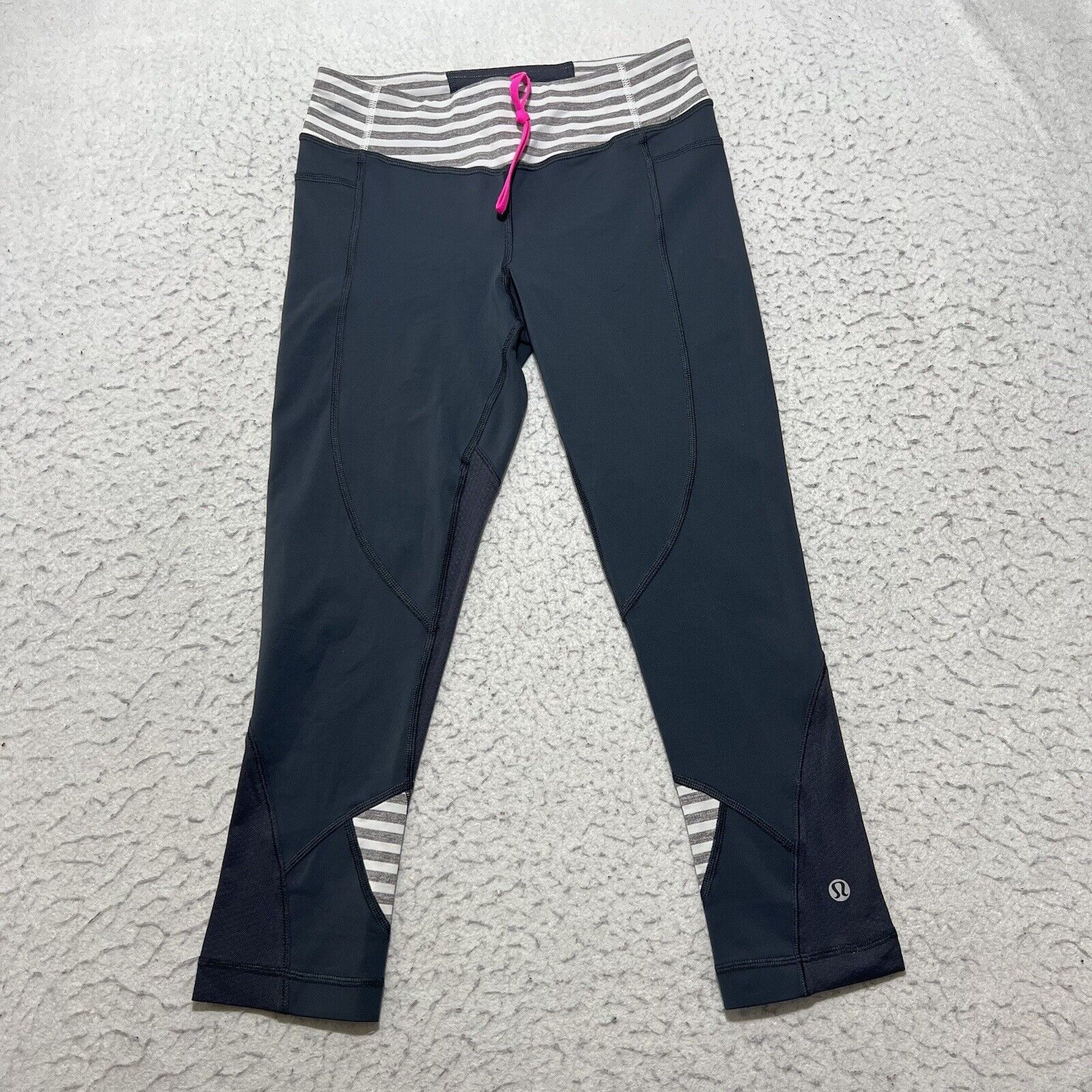 Lululemon LuluLemon Capri Length Wet Dry Warm Leggings Gray Yoga Pants |  Grailed