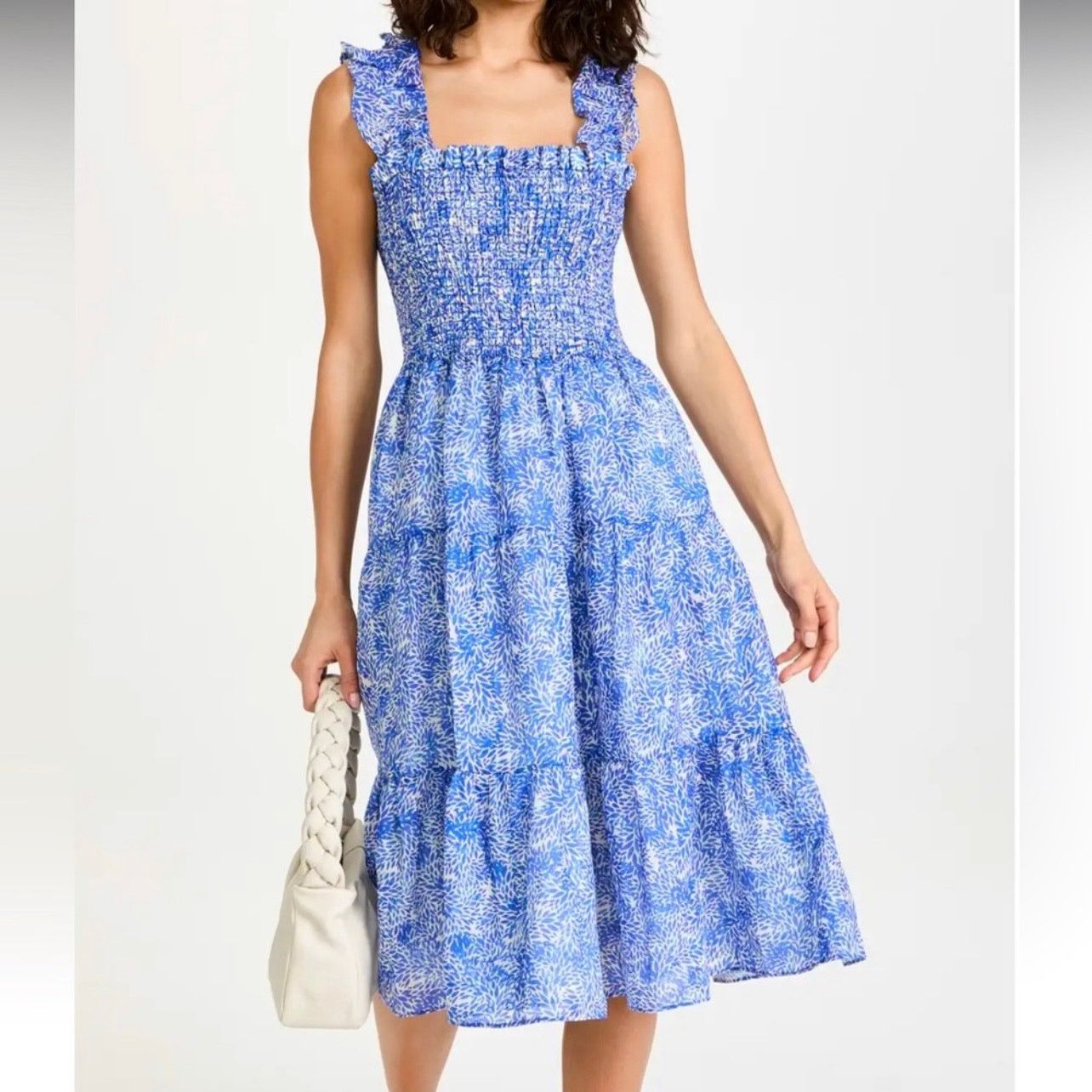 Amanda Uprichard Amanda Uprichard Adelene Midi Dress in Chalet Size S blue Size S / US 4 / IT 40 - 2 Thumbnail