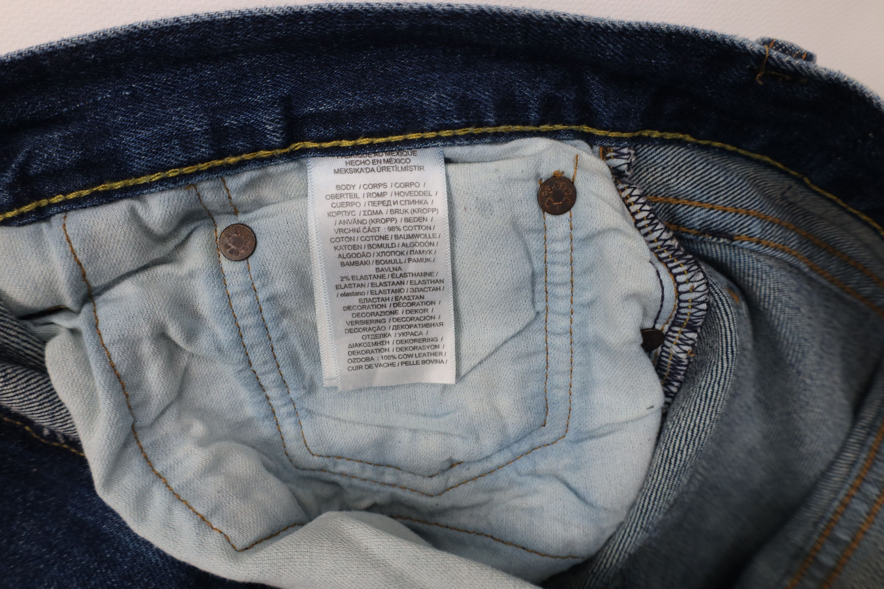 Polo Ralph Lauren Vintage Ralph Lauren Slim Straight Leg Denim Jeans Blue Size US 32 / EU 48 - 10 Thumbnail