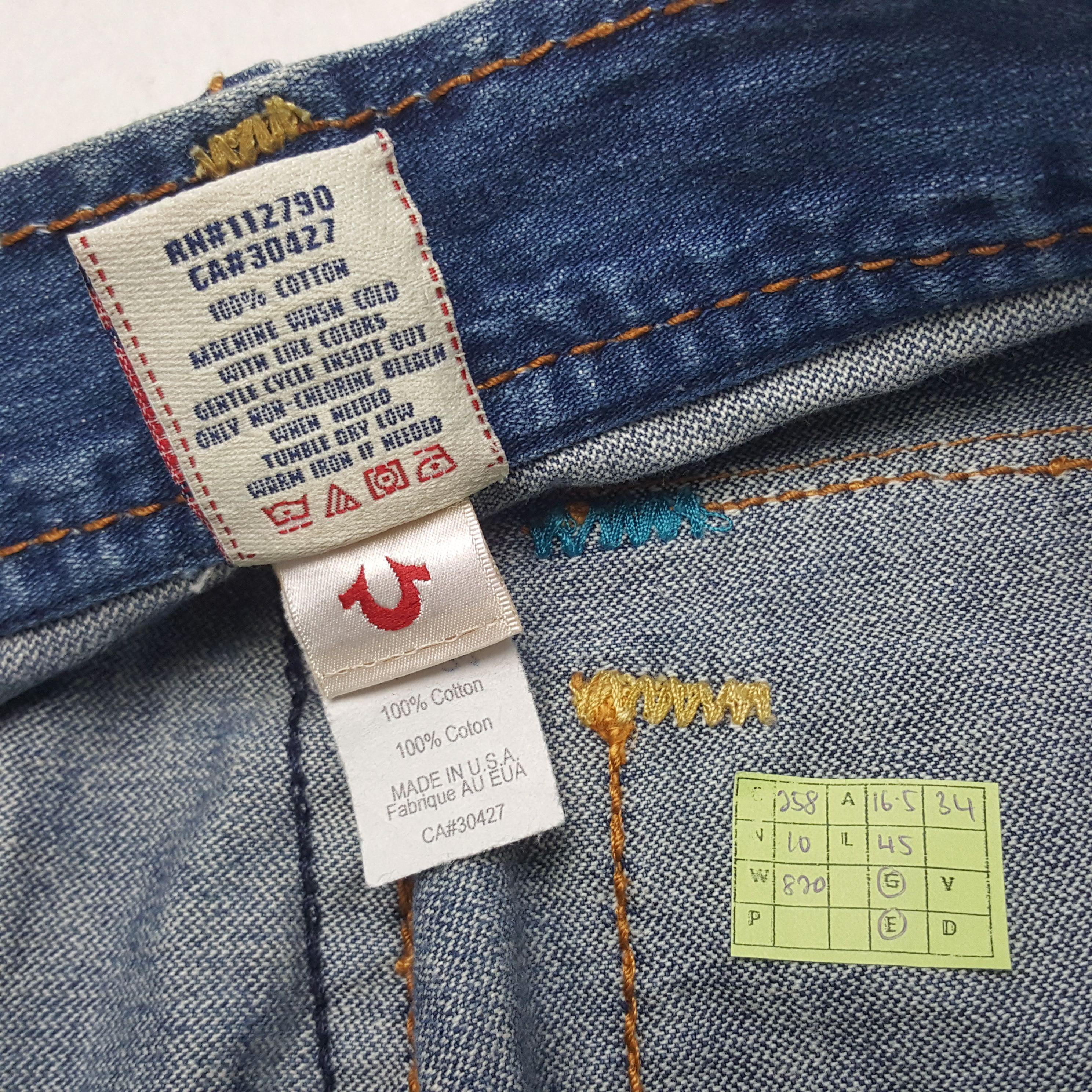 True Religion × Vintage Vintage True Religion American Brand Denim Jeans Size 33" - 8 Thumbnail
