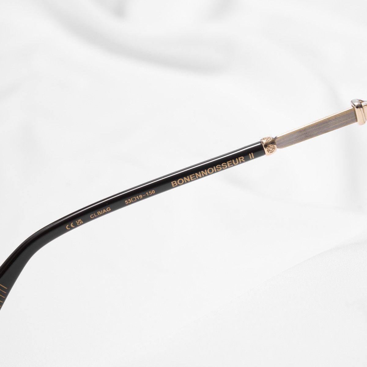 Chrome Hearts CHROME HEARTS BONENNOISSEUR II CLASSIC BROWN - ANTIQUE GOLD GLASSES Size ONE SIZE - 5 Thumbnail