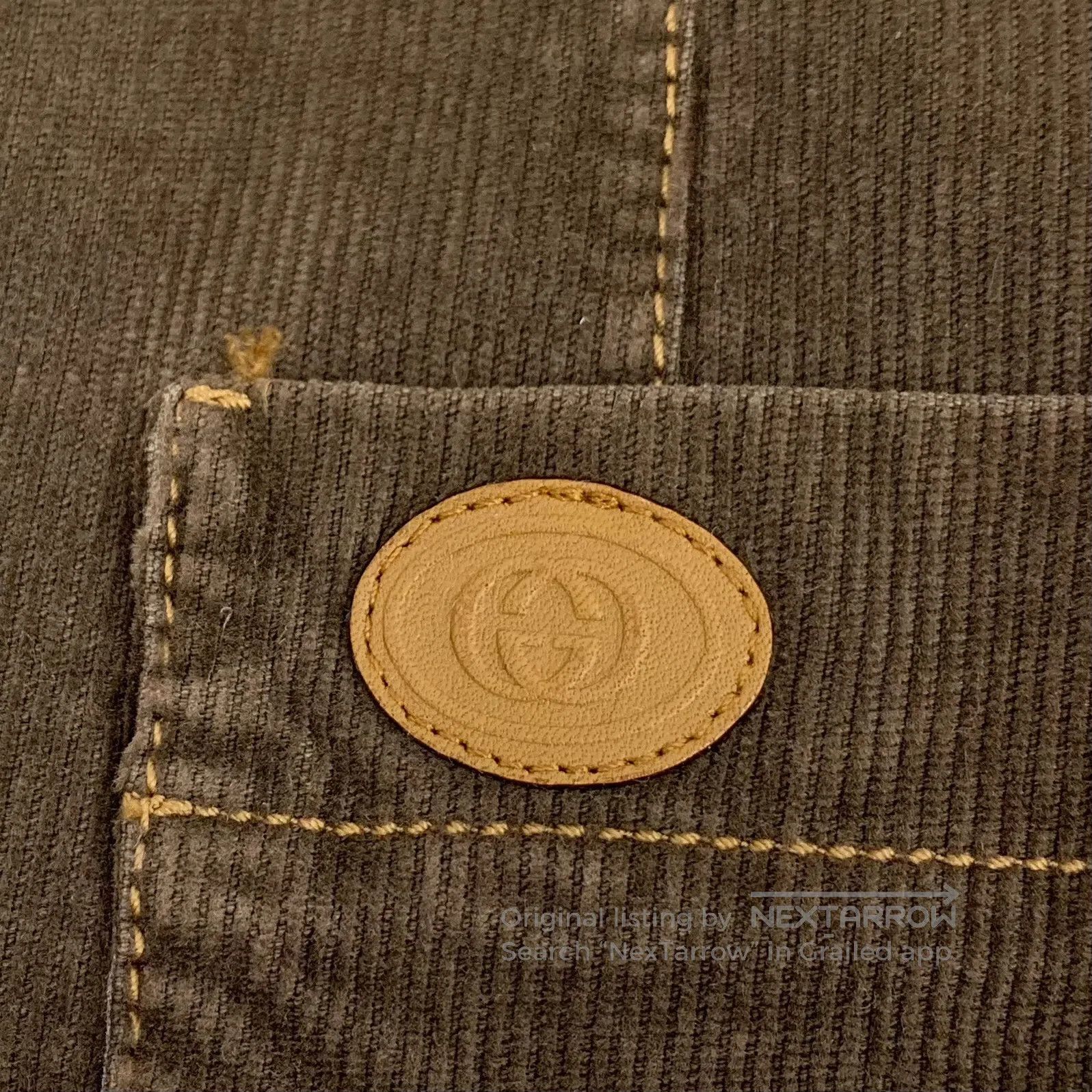 Gucci Guicci size 10 Dark brown cotton collar single-breasted lo Size US M / EU 48-50 / 2 - 5 Thumbnail