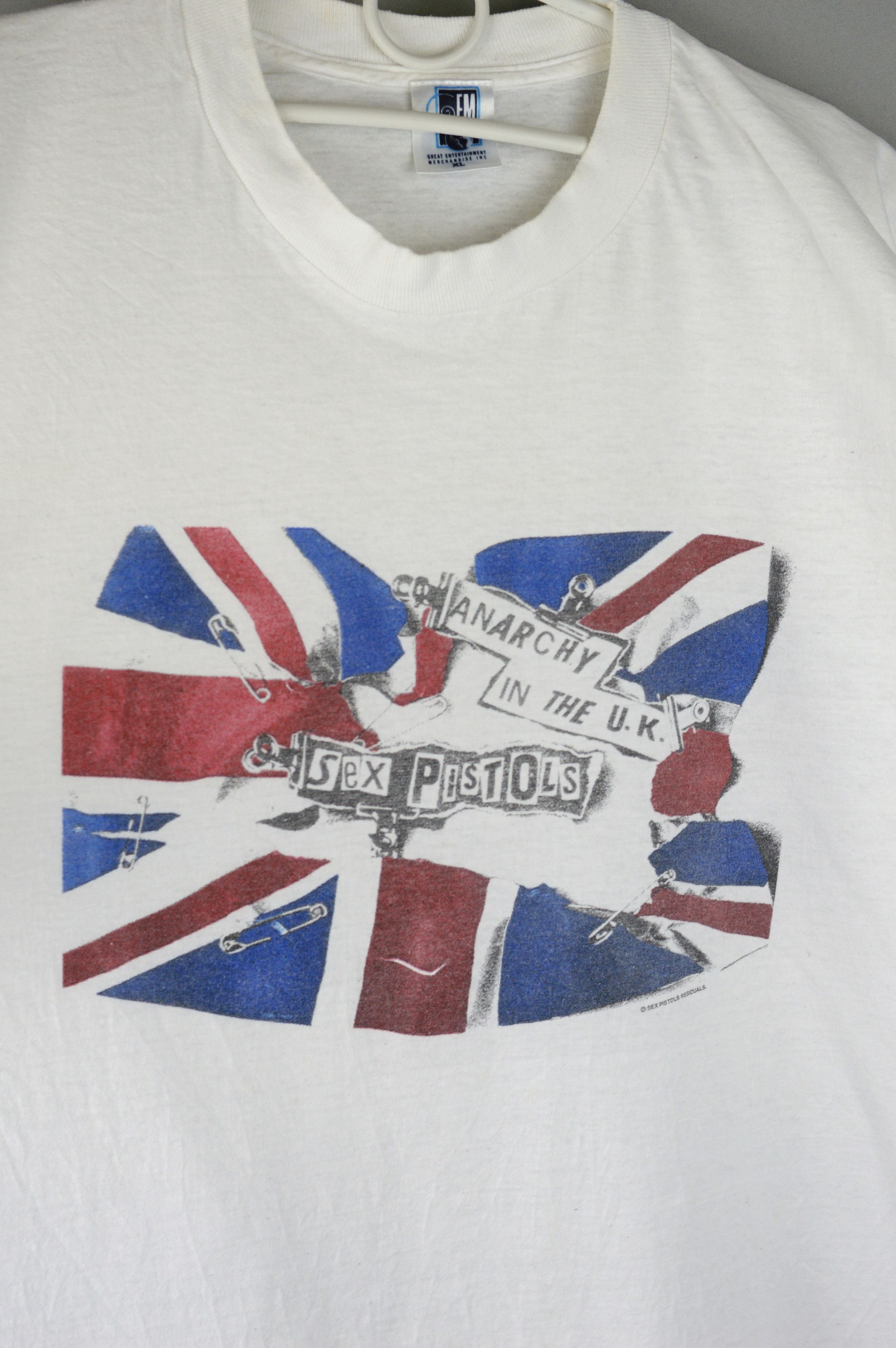 Band Tees × Vintage Vintage Sex Pistols Anarchy In The UK 90s t shirt Size US XL / EU 56 / 4 - 2 Thumbnail