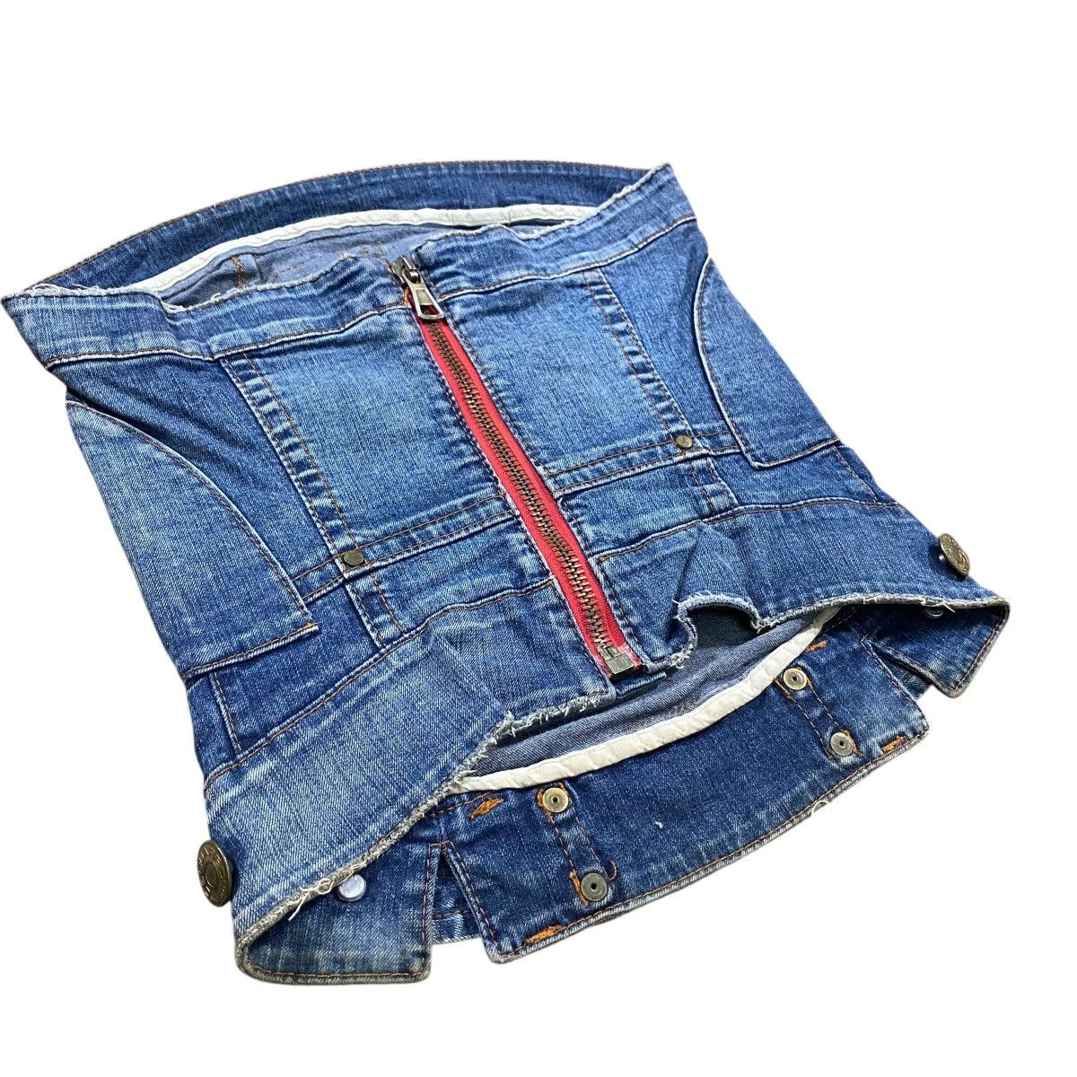Dsquared2 Dsquared2 Denim Strapless Bustier Corset Style Strapless Size S / US 4 / IT 40 - 3 Thumbnail