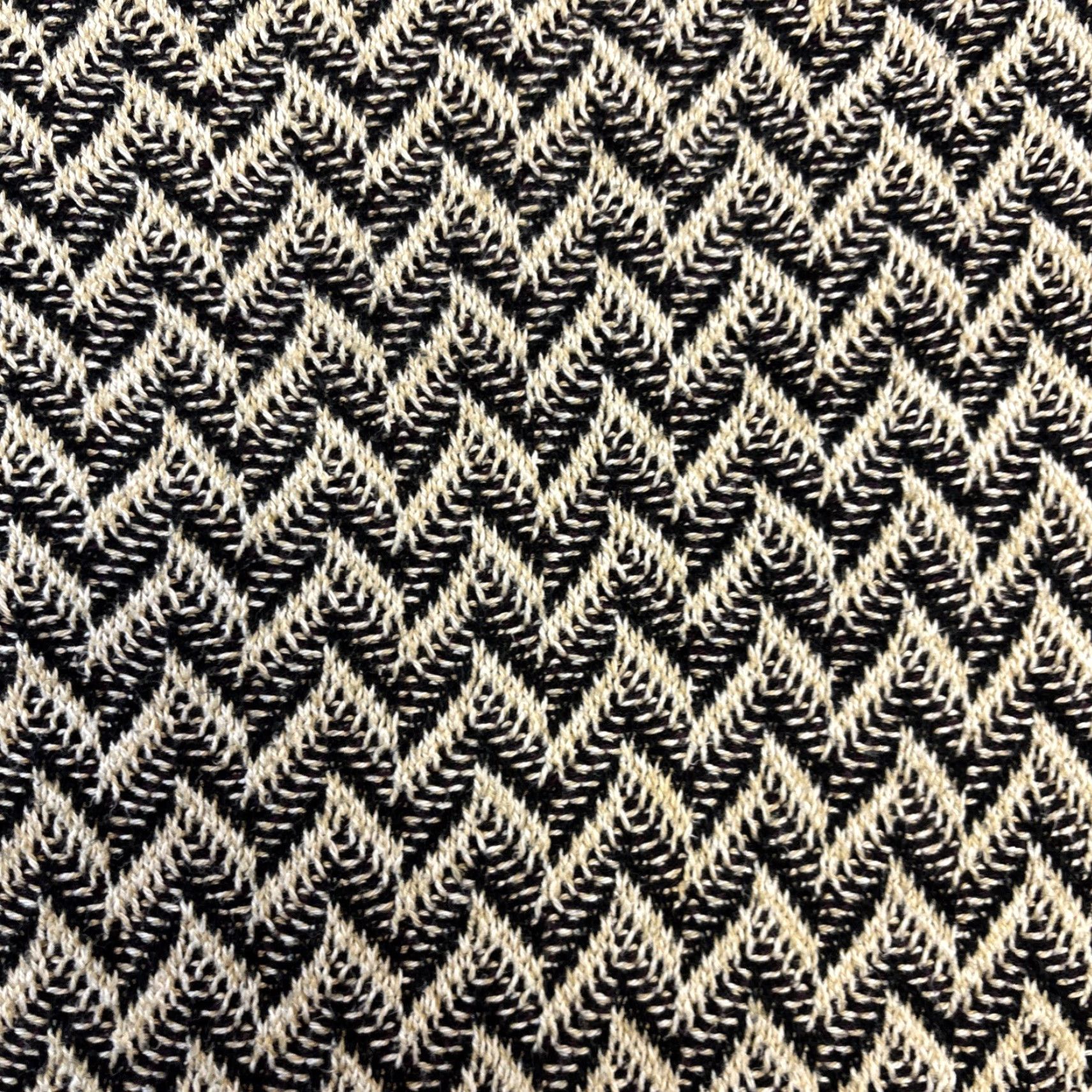 Vintage VINTAGE Ashley Heavy Knit Sweater Women’s L Chevron Cotton USA Oversized Lagenlook Pullover Knit Wool? (Note: can't add unknown material) Size L / US 10 / IT 46 - 3 Thumbnail