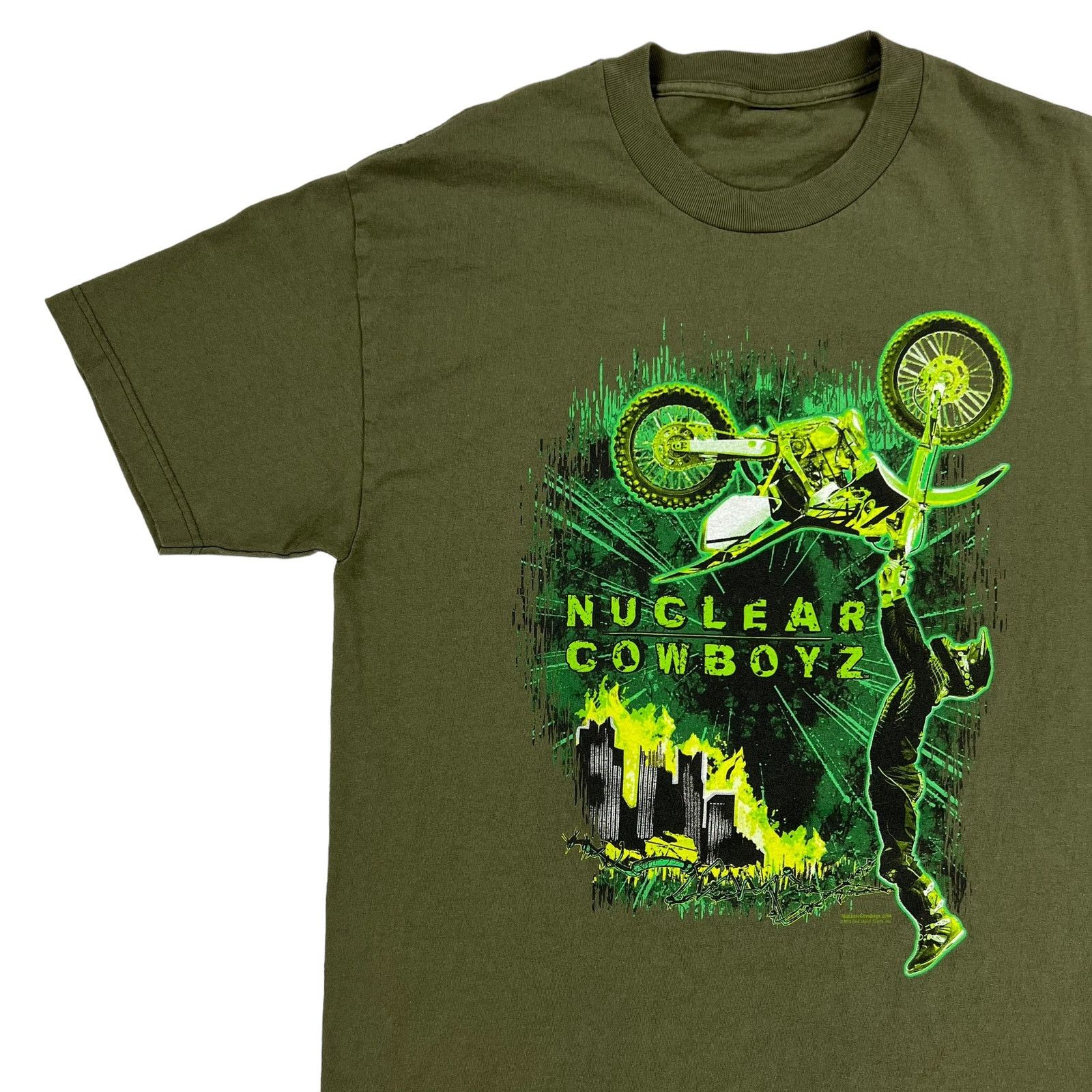 Other Y2K 2010 Nuclear Cowboyz bike motocross tee (L) Size US L / EU 52-54 / 3 - 3 Thumbnail