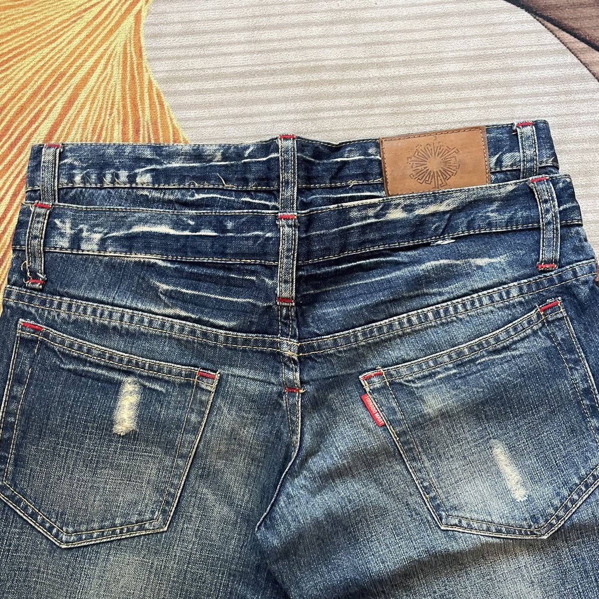 Japanese Brand Vintage Tornado Mart Double Waist Punk LGB Denim Size US 31 - 4 Thumbnail