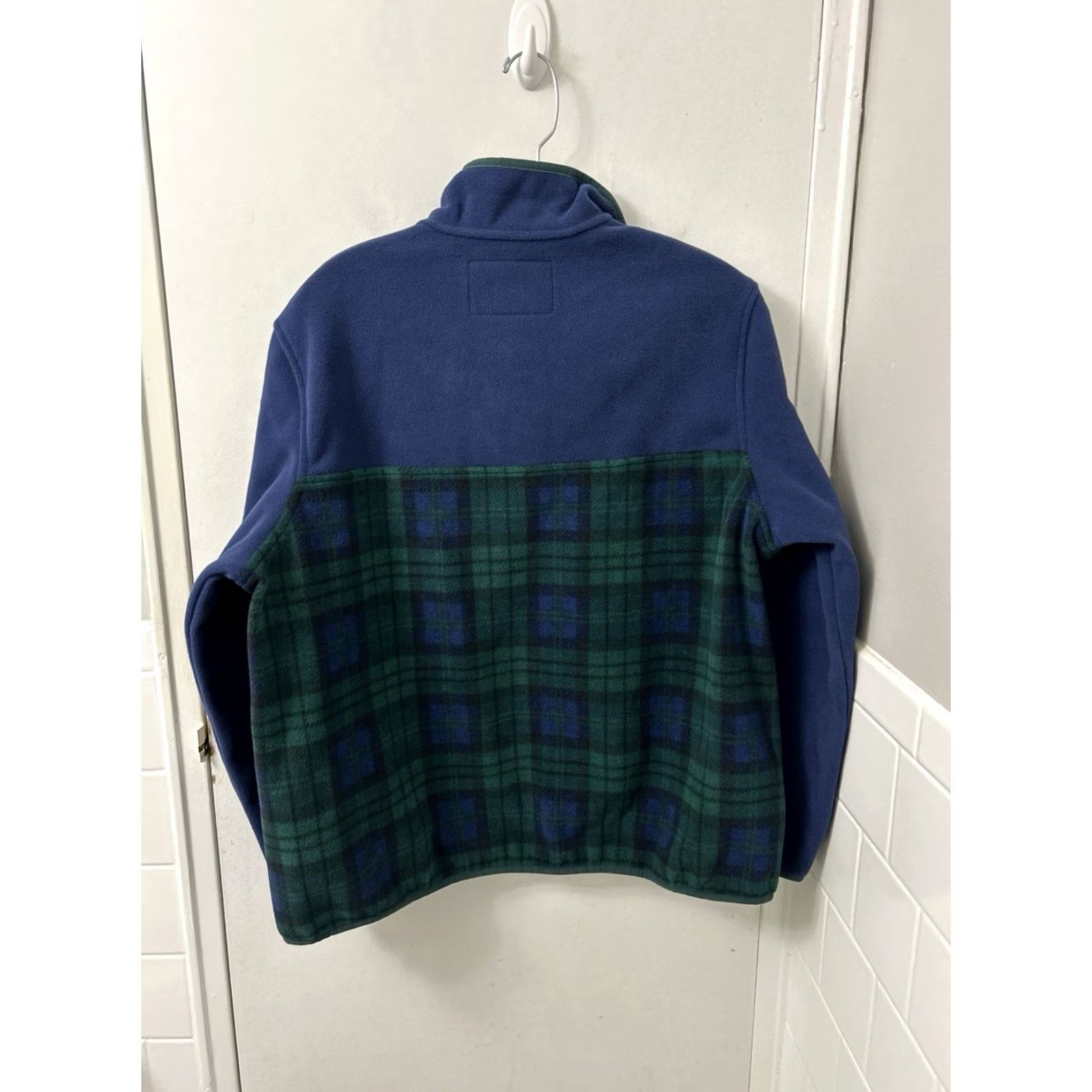 Lands' End VINTAGE Lands End Fleece Pullover Womens XL Petite Blue Green Plaid Heritage NWT Size XL / US 12-14 / IT 48-50 - 7 Thumbnail