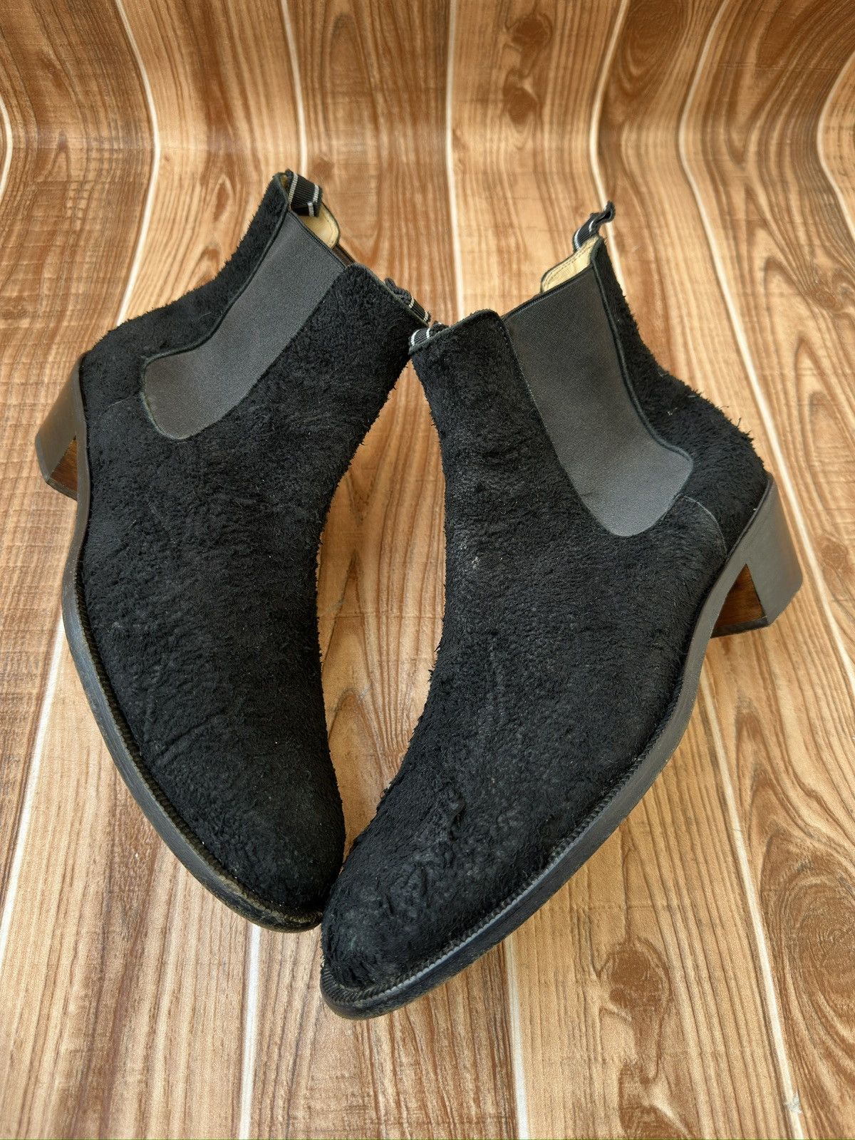 Helmut Lang Helmut Lang 2000’s Cuban Heel Boots in Roughed out Suede Size US 8.5 / EU 41-42 - 12 Thumbnail