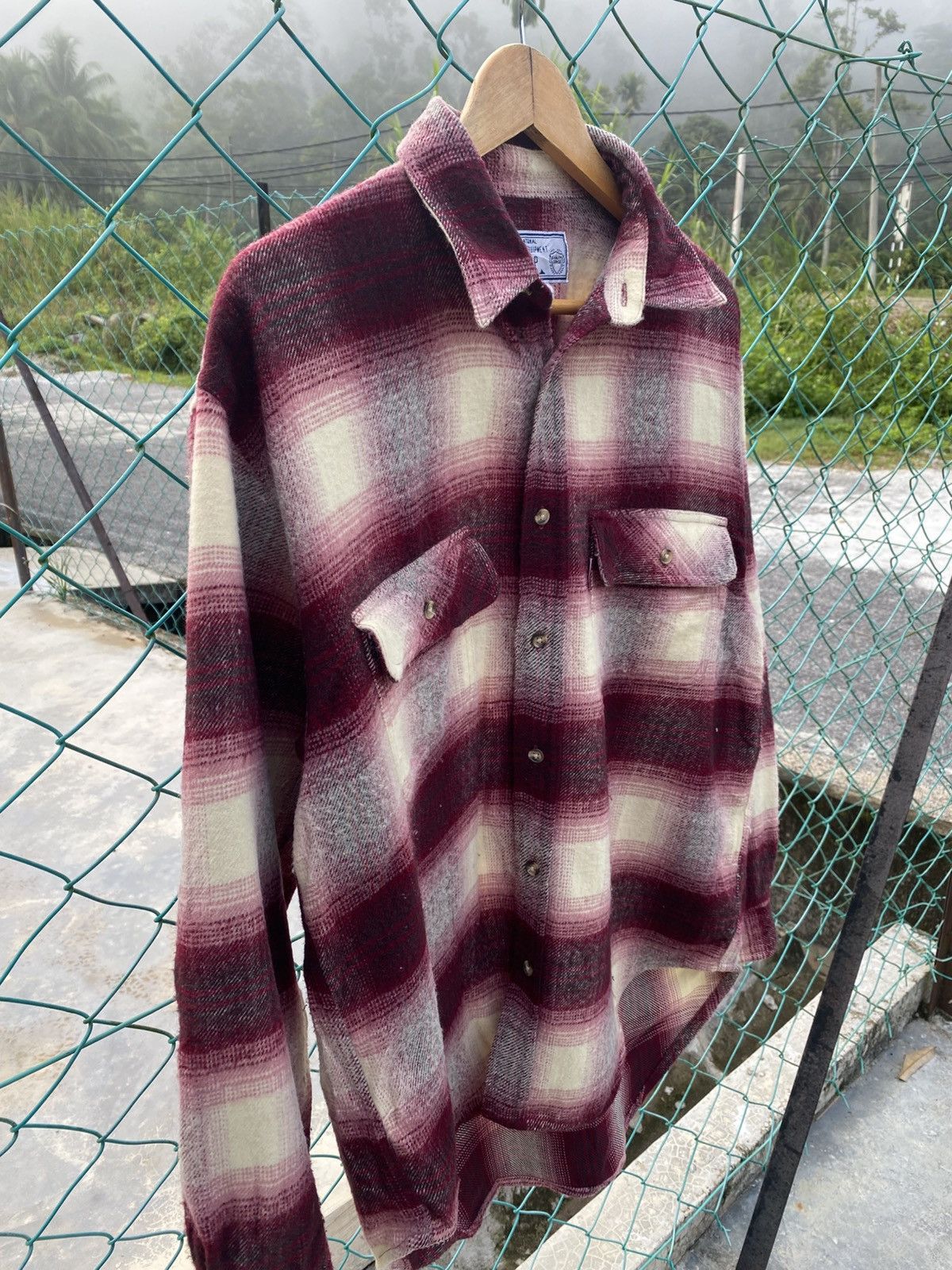 Flannel Vintage SEAHOP shadow plaid flannel shirts Size US L / EU 52-54 / 3 - 3 Thumbnail