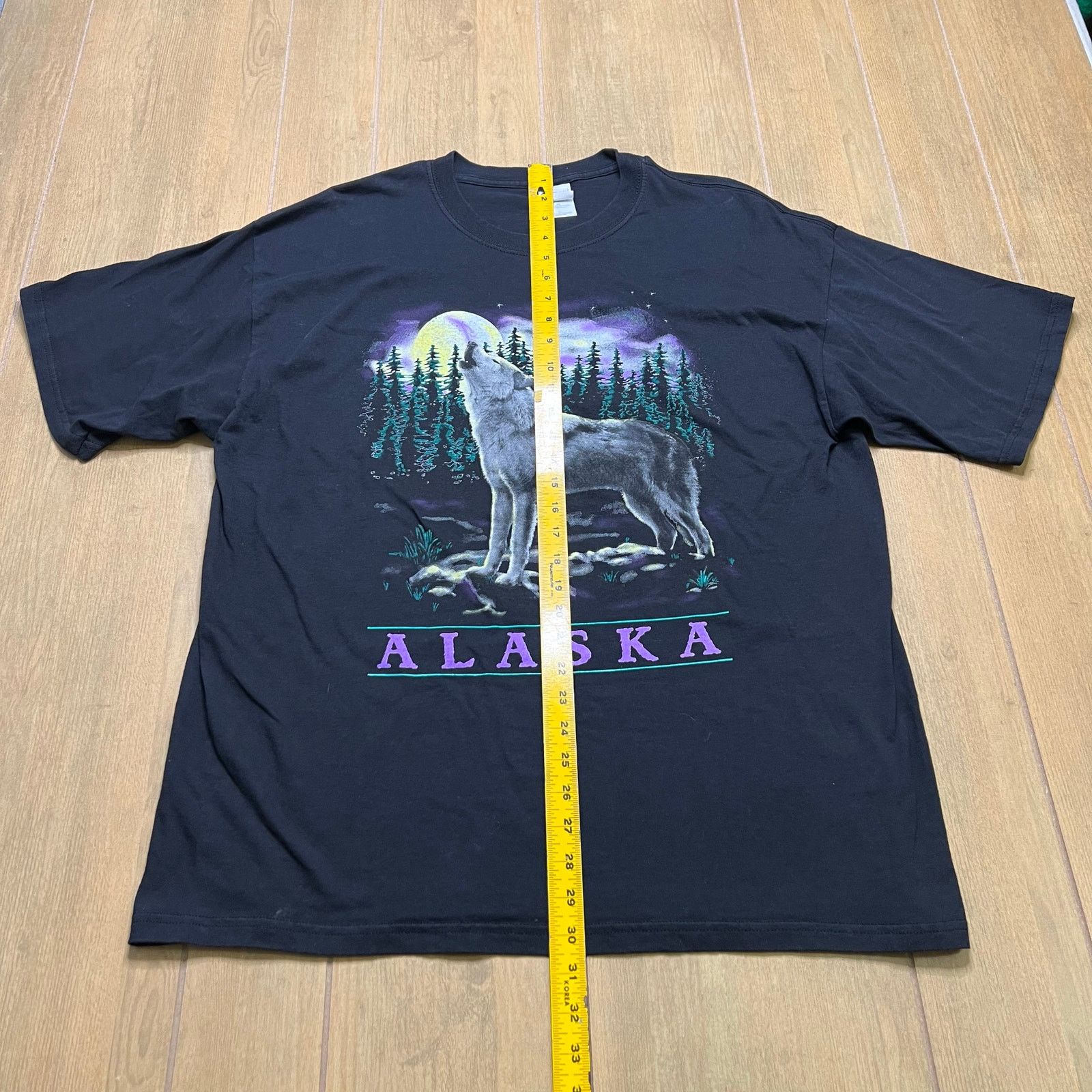 Gildan Y2K San Segal Alaska Wolfpack Print Black Tshirt Men's Sz XL Size US XL / EU 56 / 4 - 5 Thumbnail