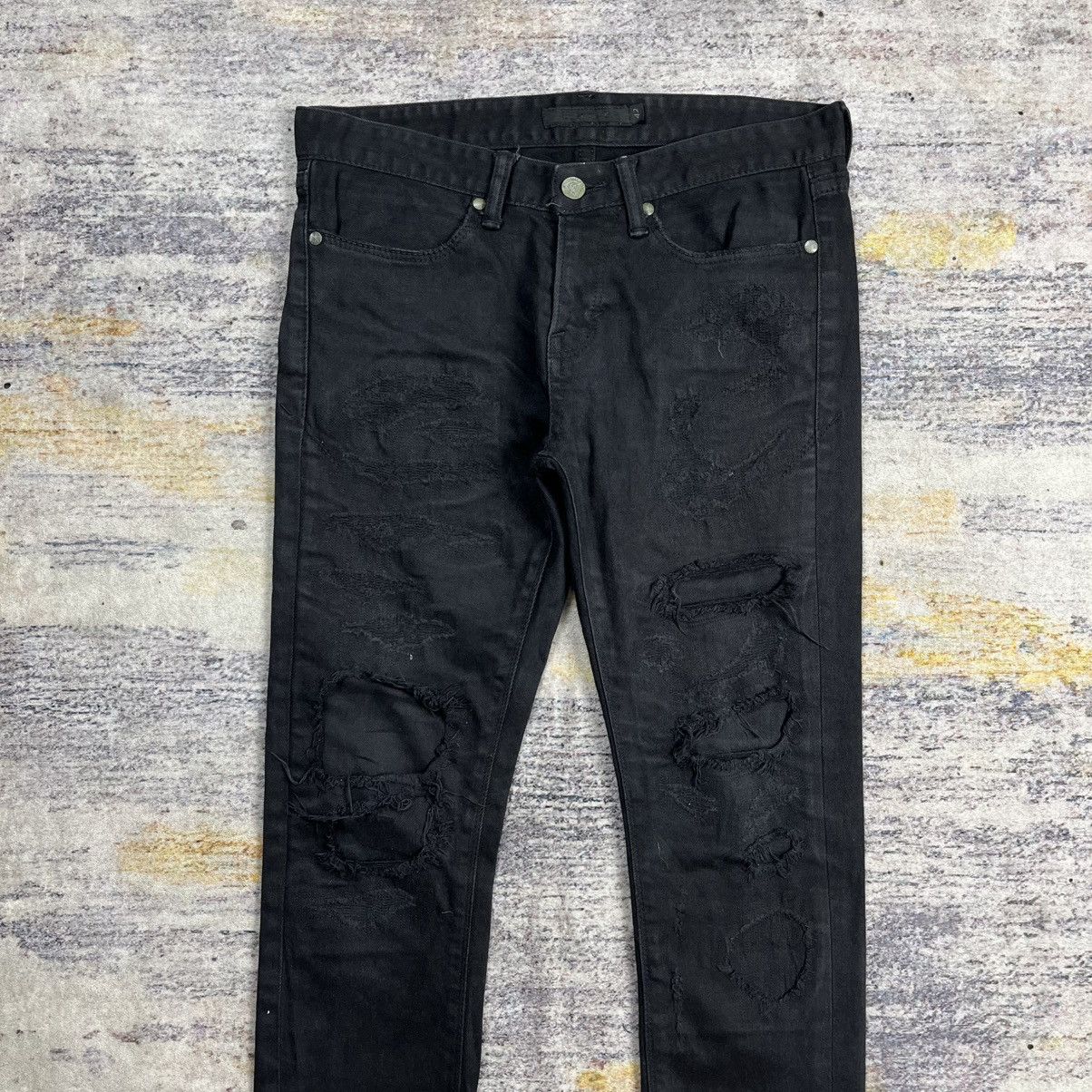 GOSTAR DE FUGA Fuga distressed skinny denim pants | Grailed