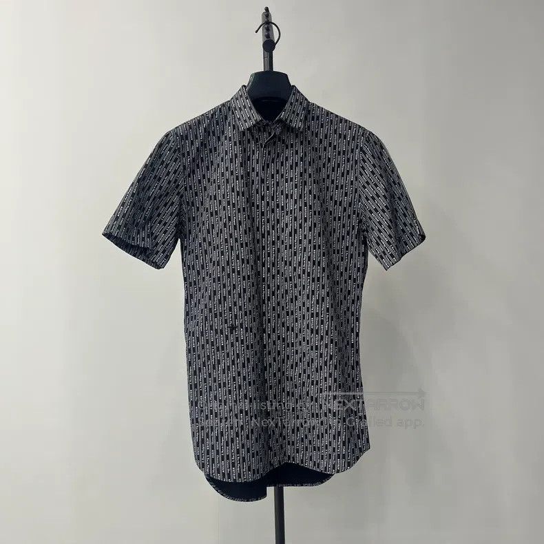 Dior Dior Size37 Short-sleeved shirt with striped letters Size US XXS / EU 40 - 1 Thumbnail