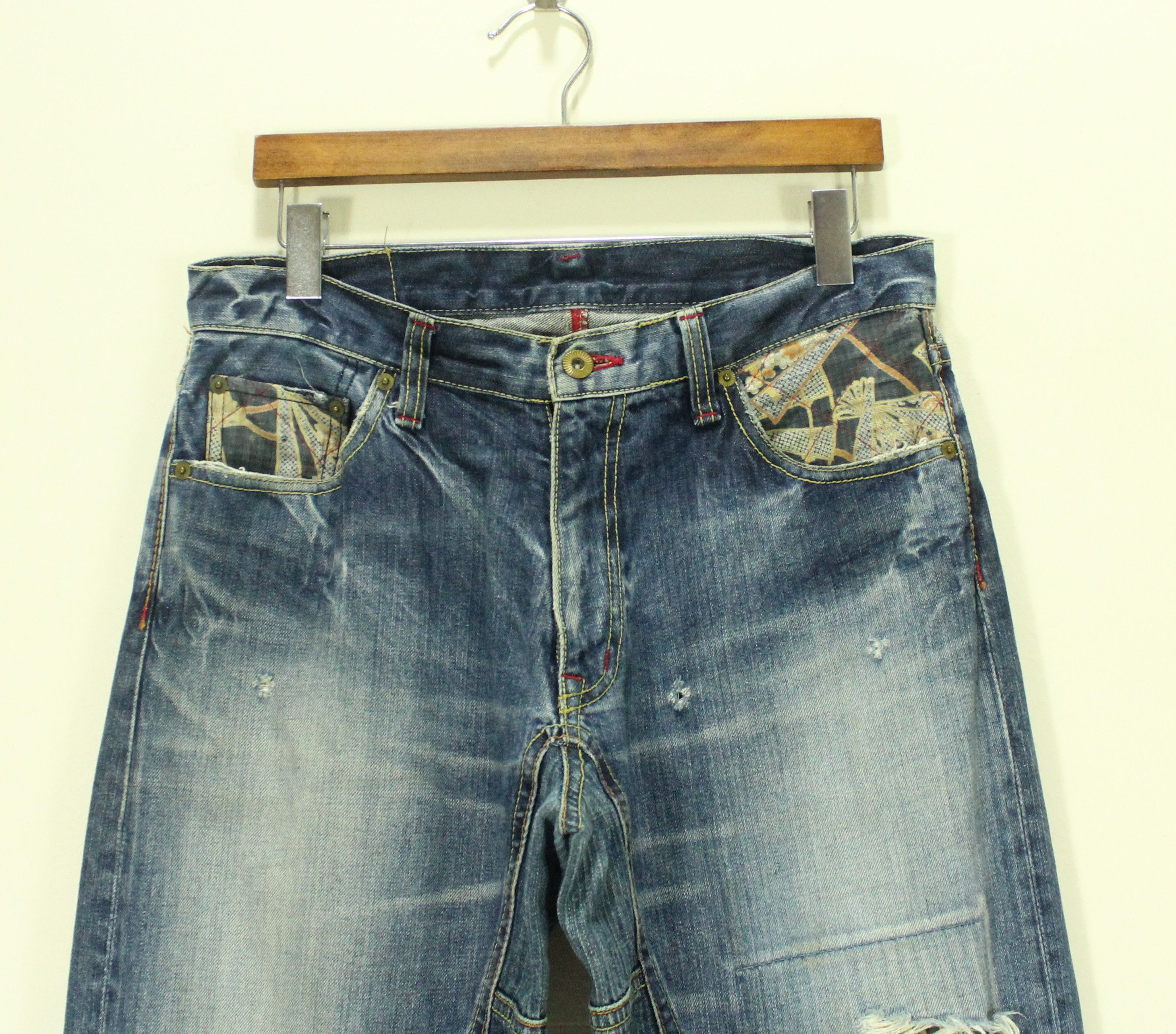 Eternal ETERNAL Denim Distressed Grunge Kapital Style Visvim Size US 32 / EU 48 - 4 Thumbnail