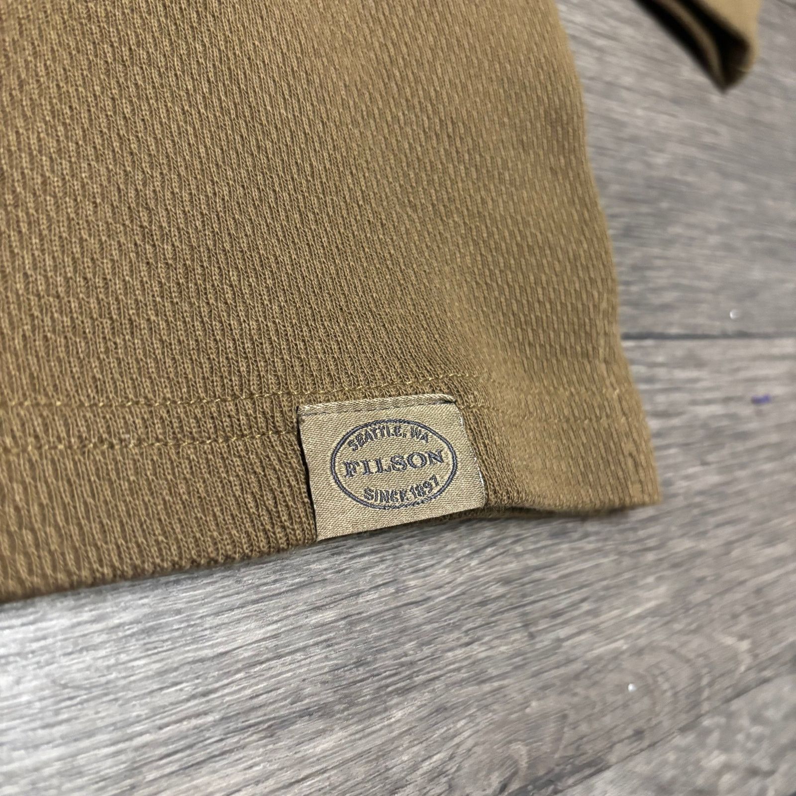 Filson NWT Filson Waffle Knit Thermal Crew Long Sleeve Shirt Sz L Size US L / EU 52-54 / 3 - 4 Thumbnail