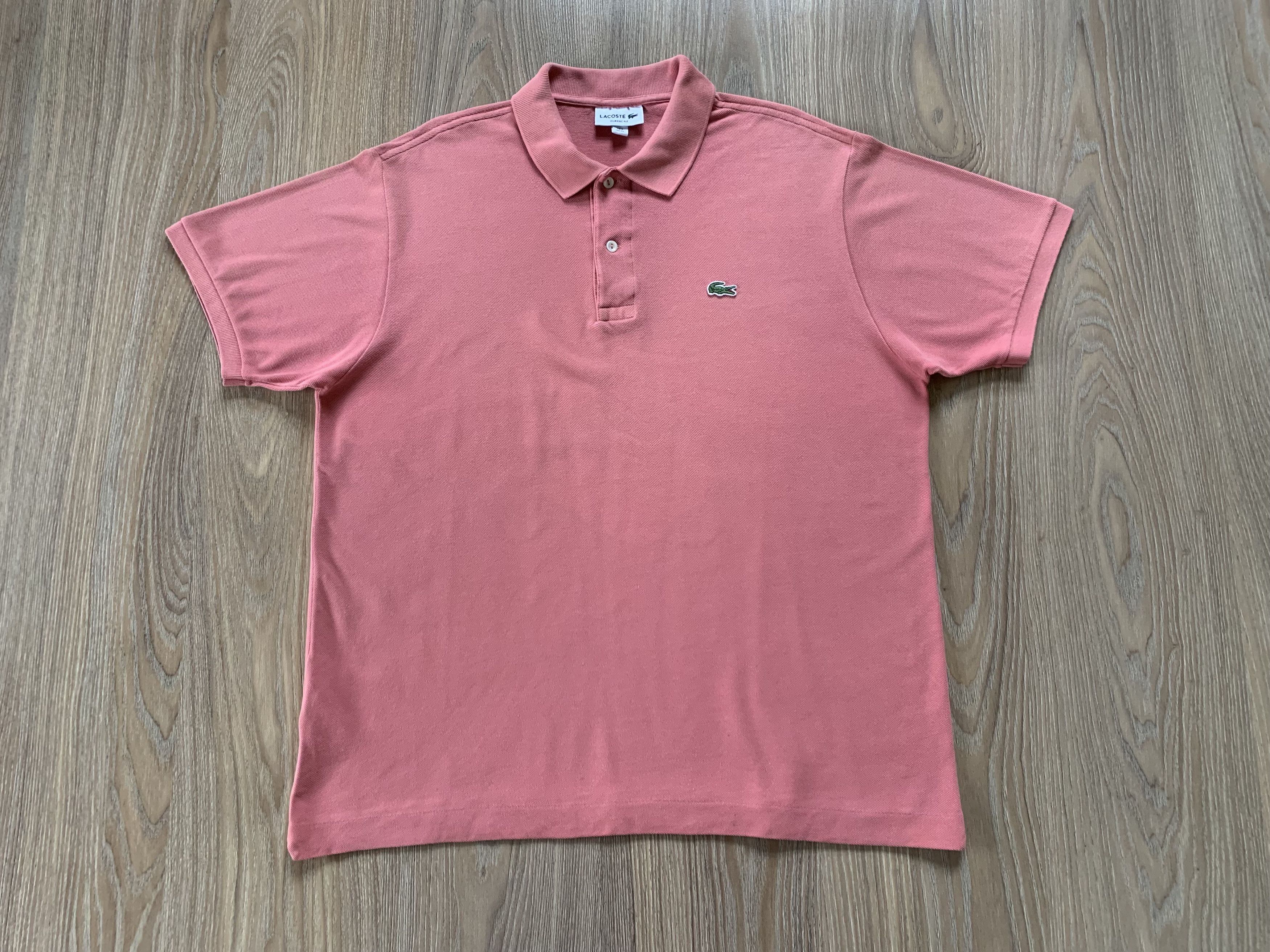 Lacoste Lacoste Regular Fit Coral Polo T Shirt Size US XL / EU 56 / 4 - 2 Thumbnail