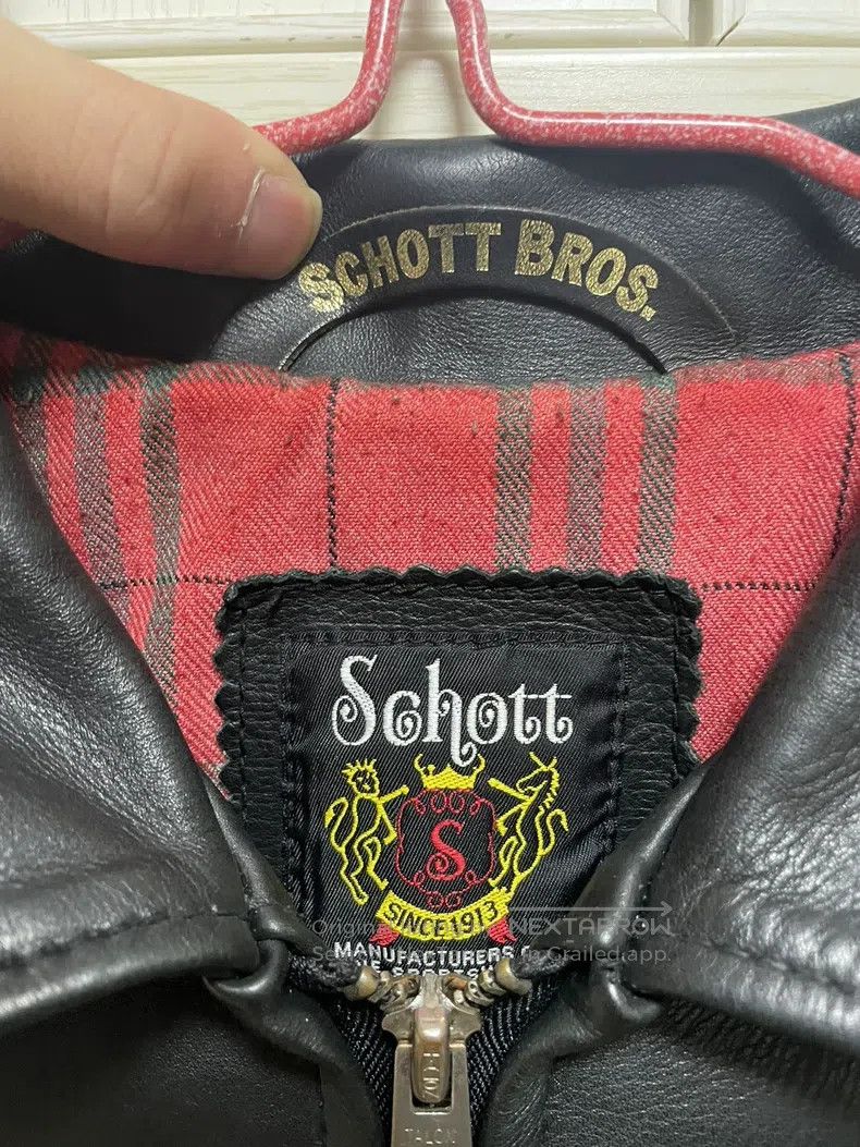 Schott Schott Leather jacket with lapels with thick leather Size US M / EU 48-50 / 2 - 4 Thumbnail