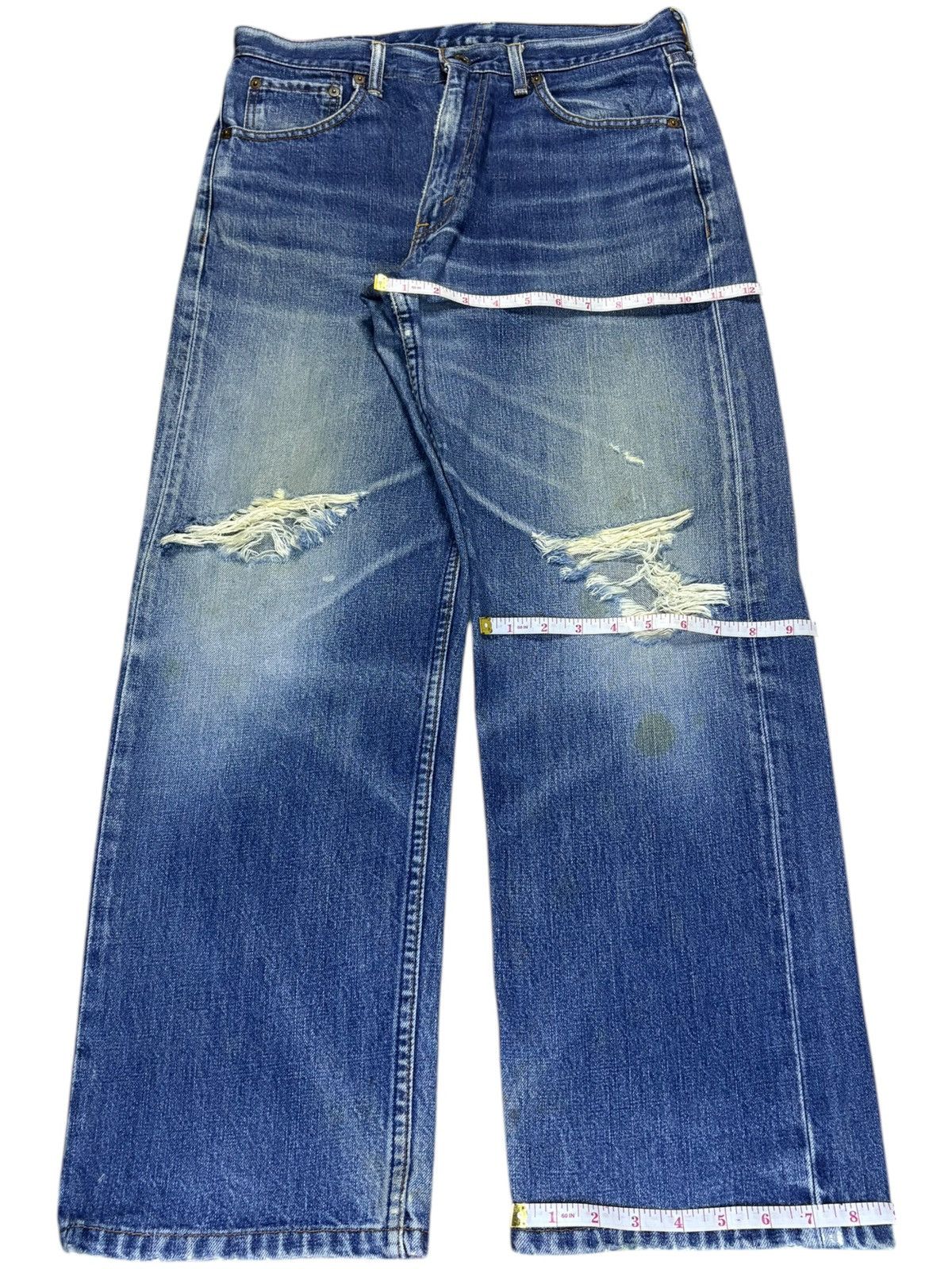 Levi's Vintage 90s Levis 503 Faded Wash Distressed Baggy Jeans Size US 32 / EU 48 - 14 Thumbnail