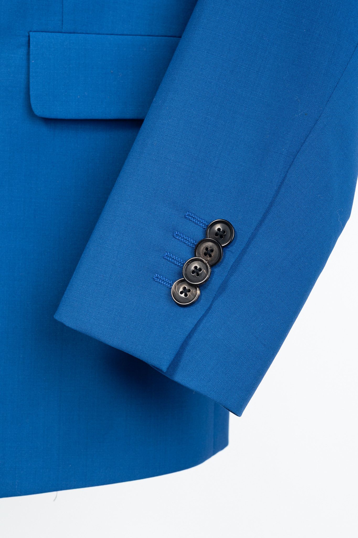 Paul Smith Paul Smith Cobalt-Blue Wool & Mohair Single-Breasted Blazer Size 38R - 6 Thumbnail