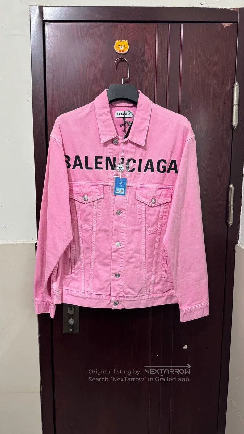 Balenciaga Balenciaga Chest Logo Denim Jacket Size XXS / US 00 / IT 34 - 1 Thumbnail