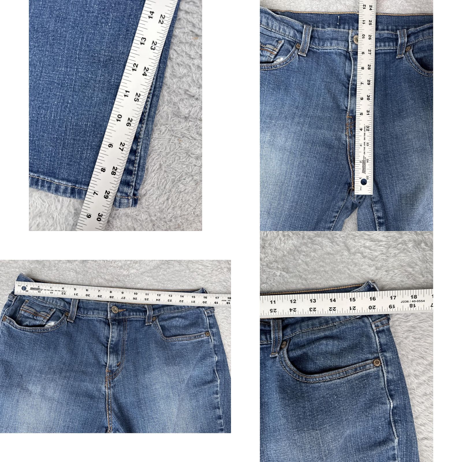 Levi's Levis Jeans Women 12 Blue Medium Wash Bootcut 32x30 Denim 5-Pocket Stretch Regular Mid Rise N/A Size 34" / US 12 / IT 48 - 8 Thumbnail
