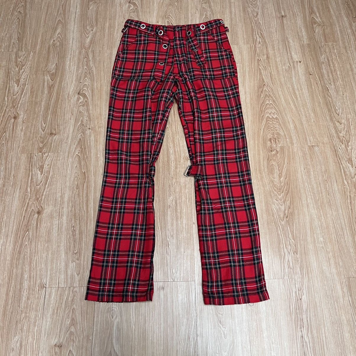 Japanese Brand × Seditionaries Bondage Mad Punk Tartan Pants Seditionaries Multi Zipper Size US 32 / EU 48 - 2 Thumbnail